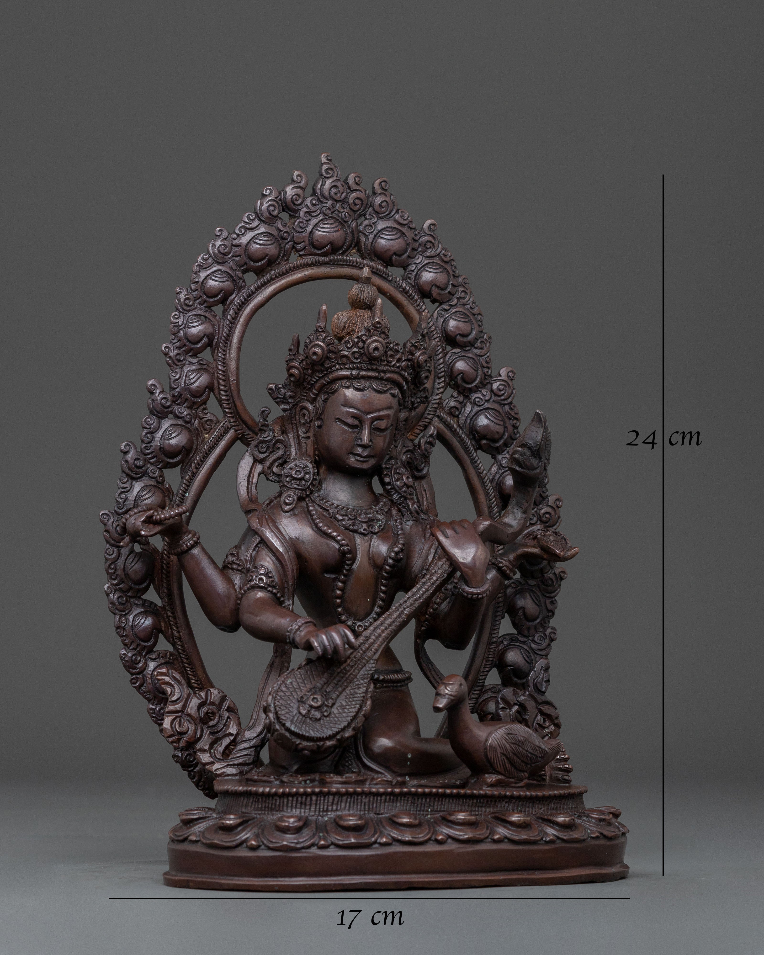 Saraswati Devi Statue: Hindu Goddess of Wisdom