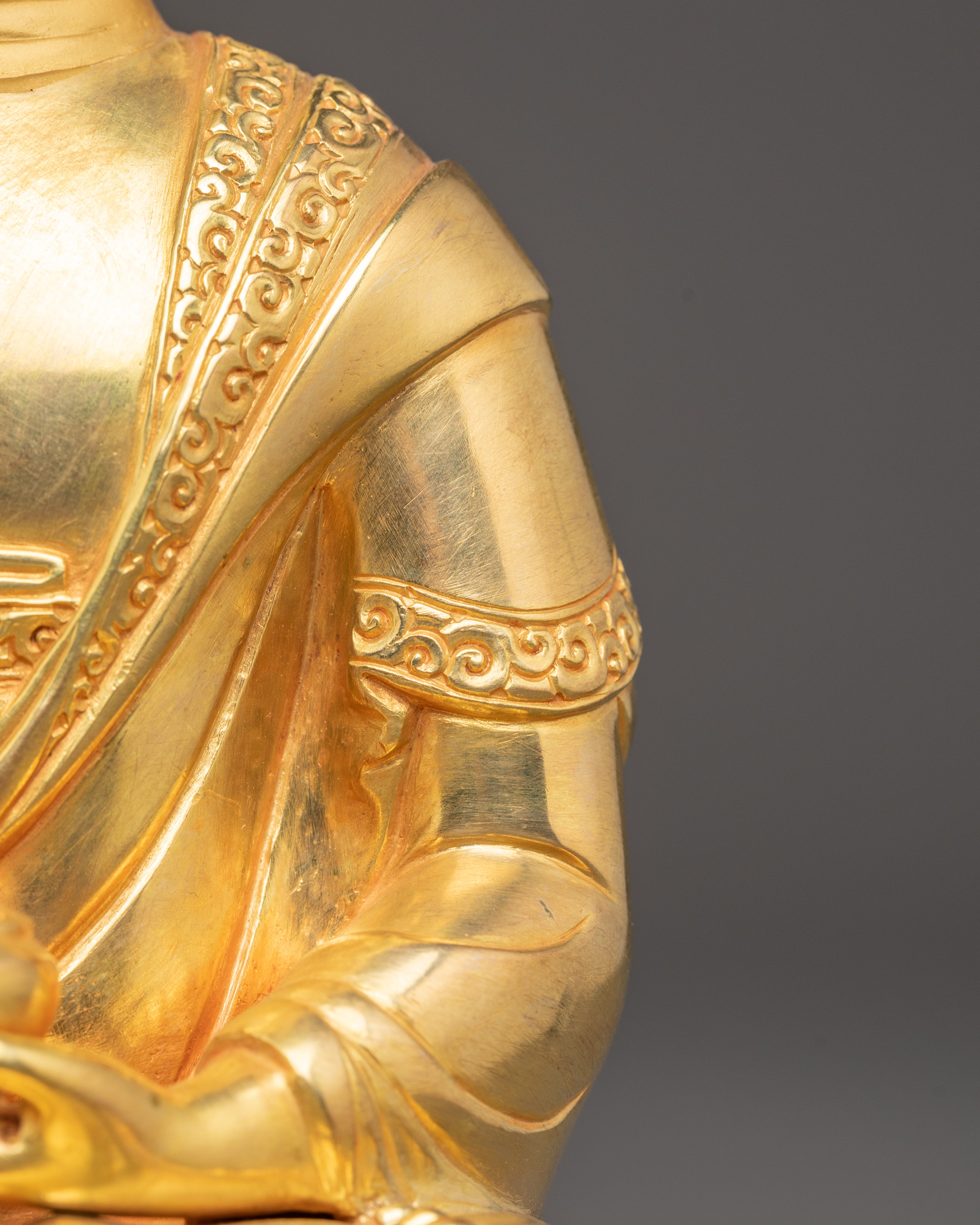Shakyamuni Buddha Golden Handmade Statue | Dharma Teacher