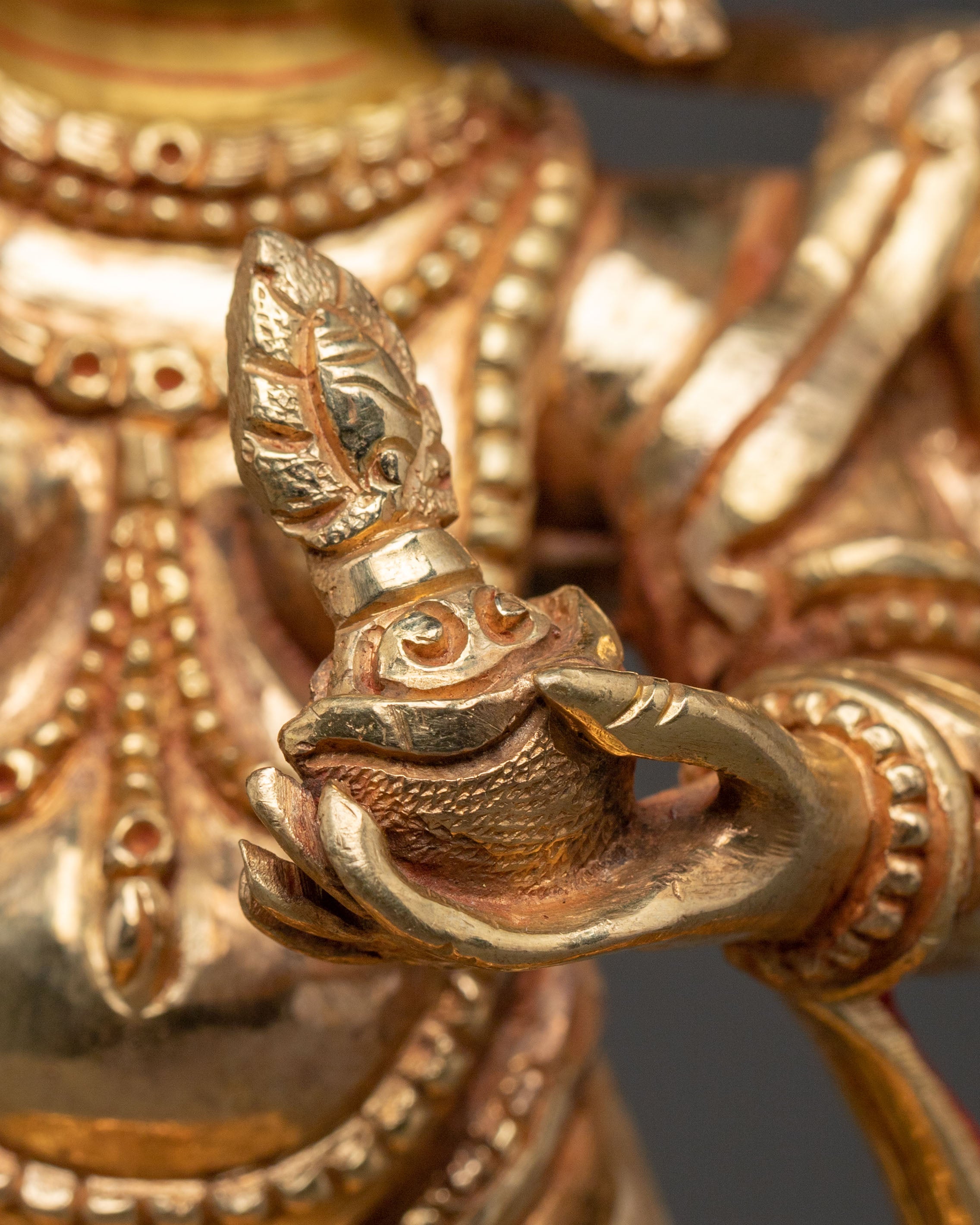 White Mahakala Protector Statue | Home Decor