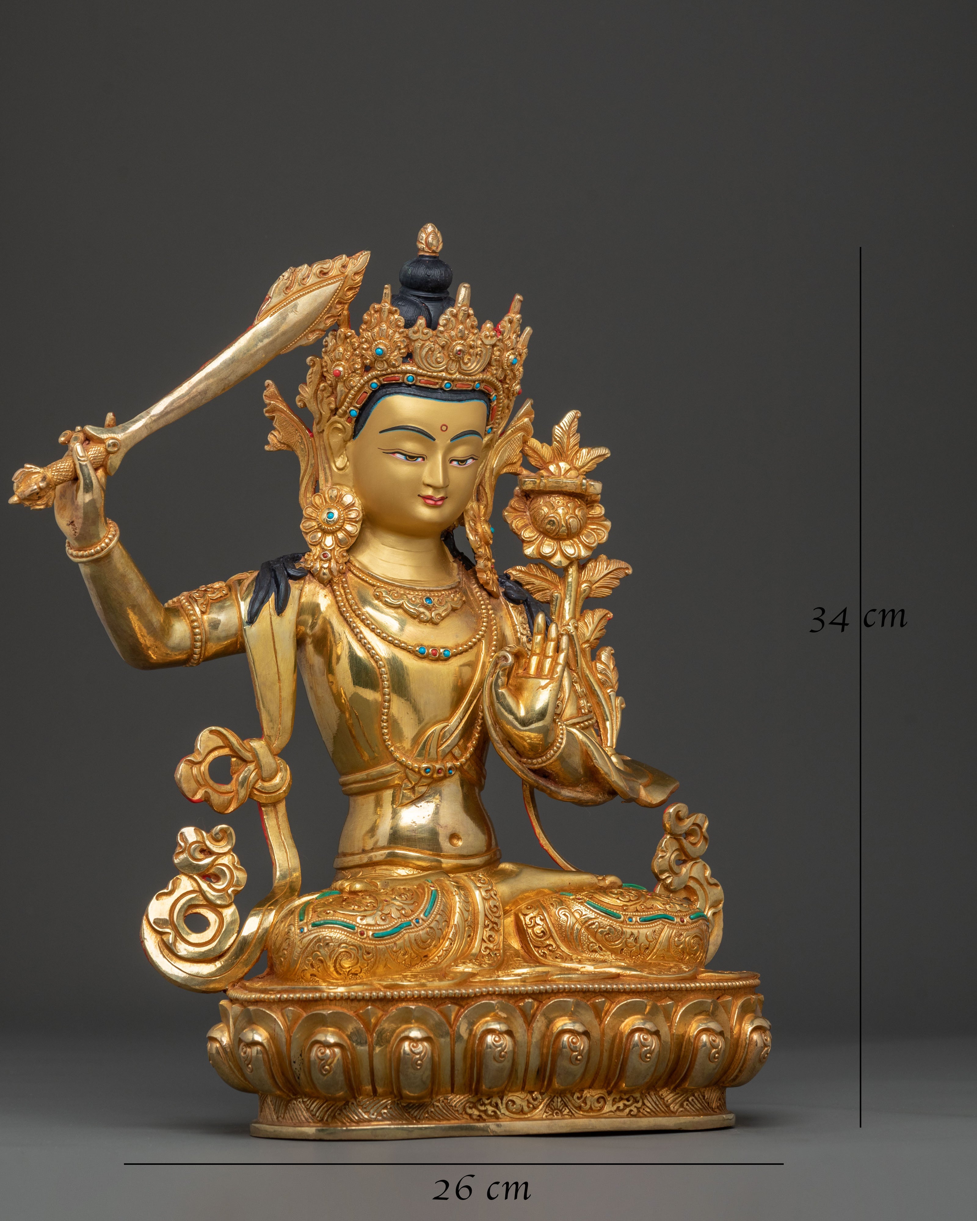 Manjushri Statue | Symbol of Supreme Wisdom