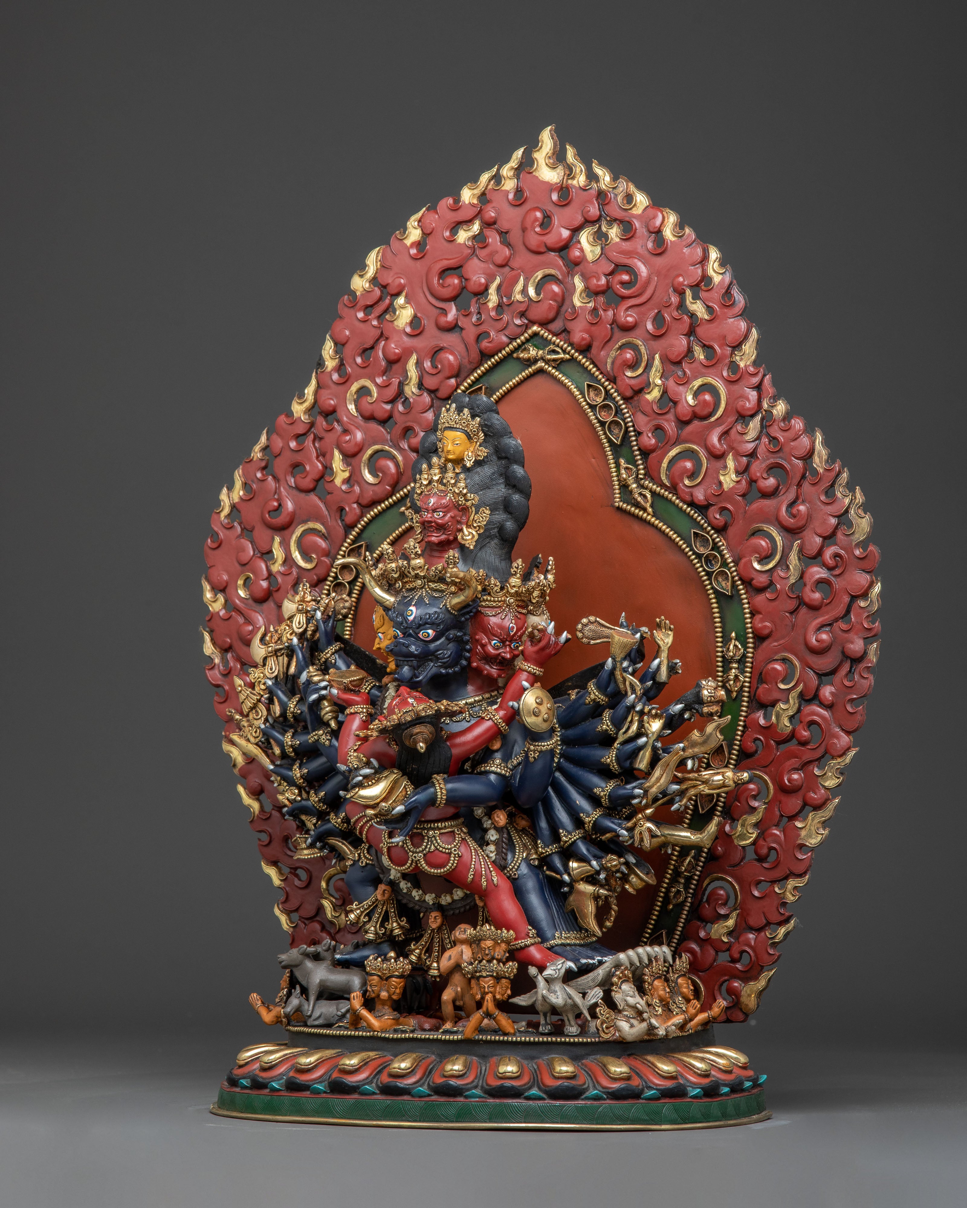 Tibetan Protector Deity Yamantaka Statue | Powerful Tantric Form