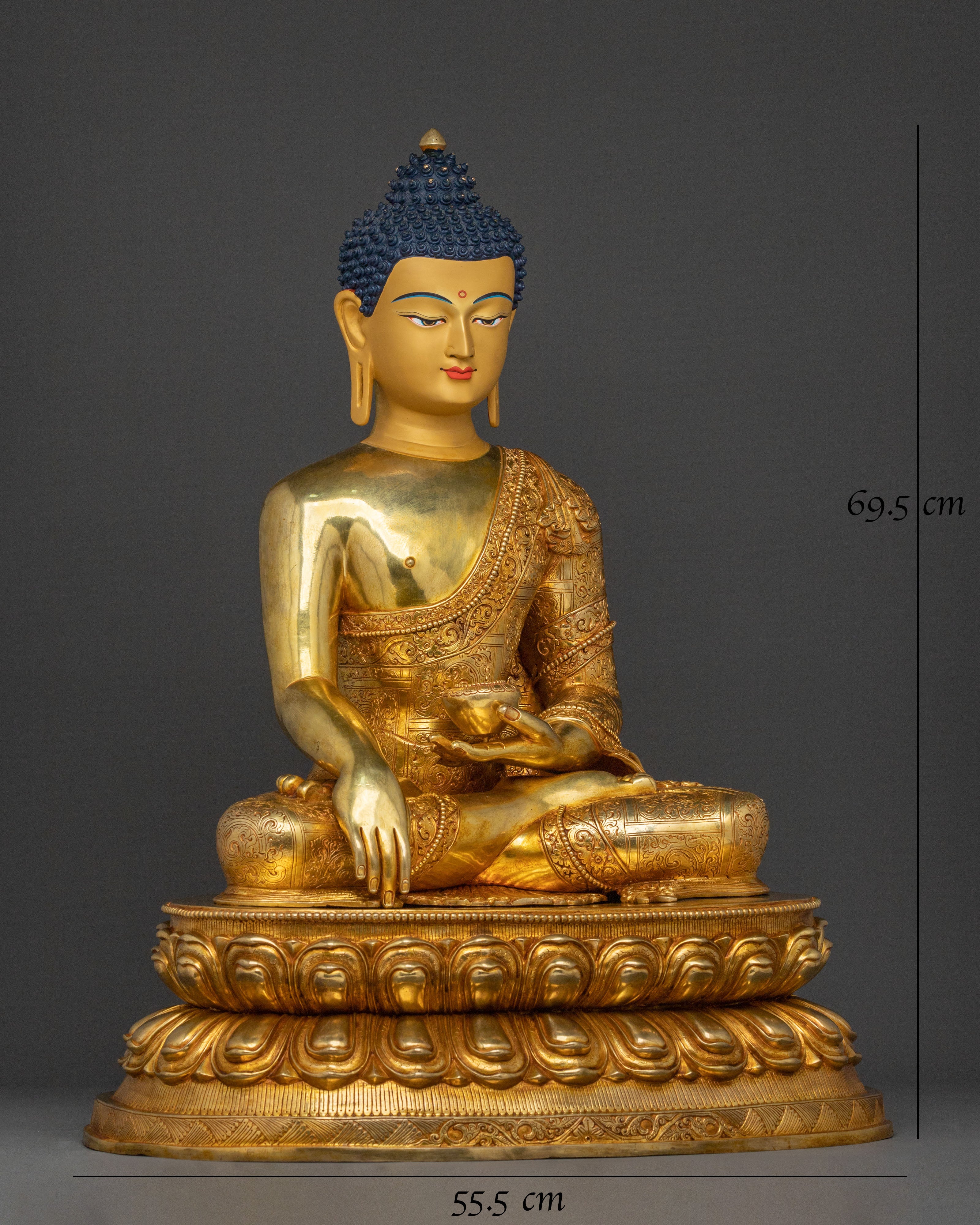 Handcrafted Shakyamuni Buddha Statue | Buddhist Decor