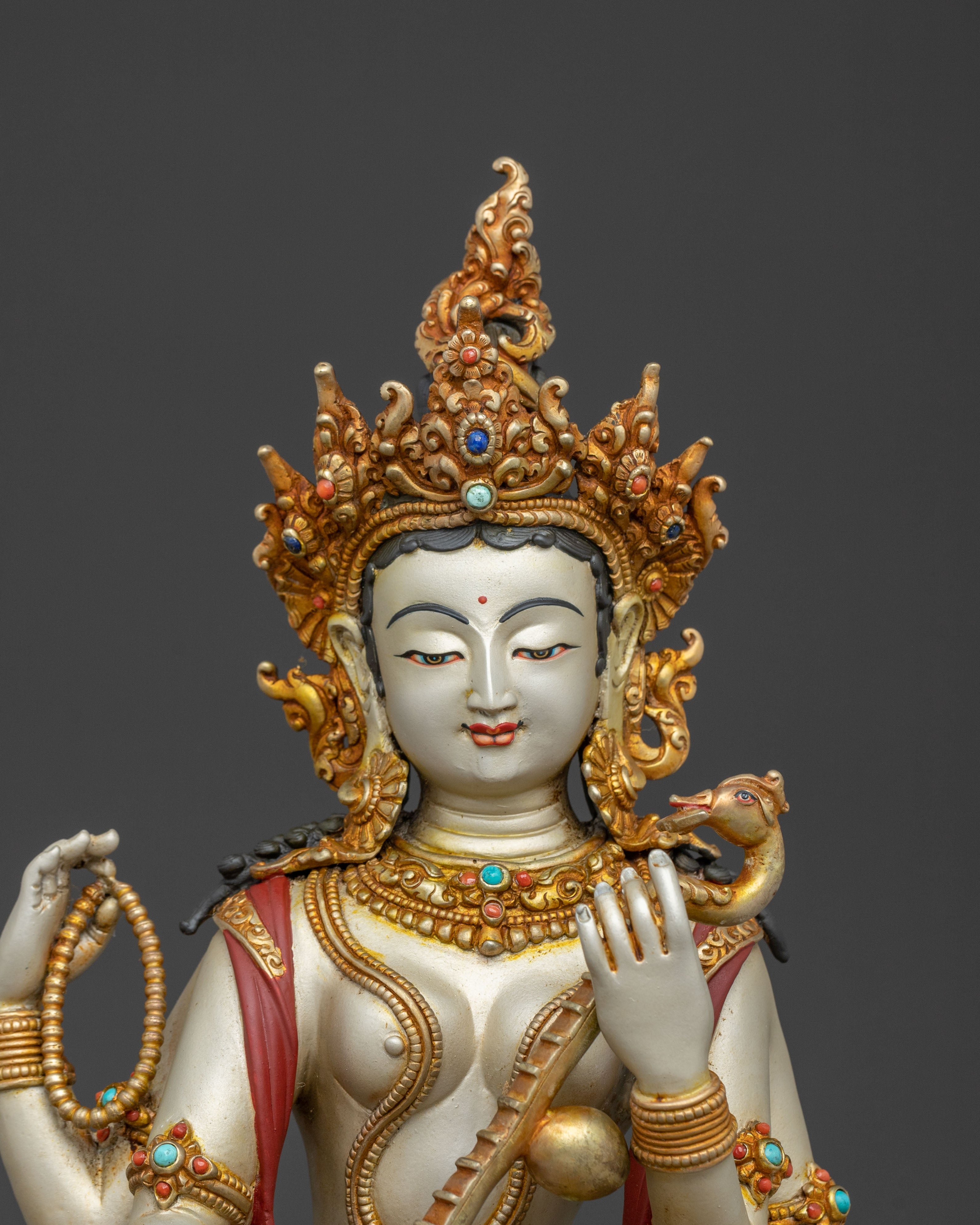 Goddess of Wisdom Saraswati Statue | Divine Hindu Goddess of Knowledge