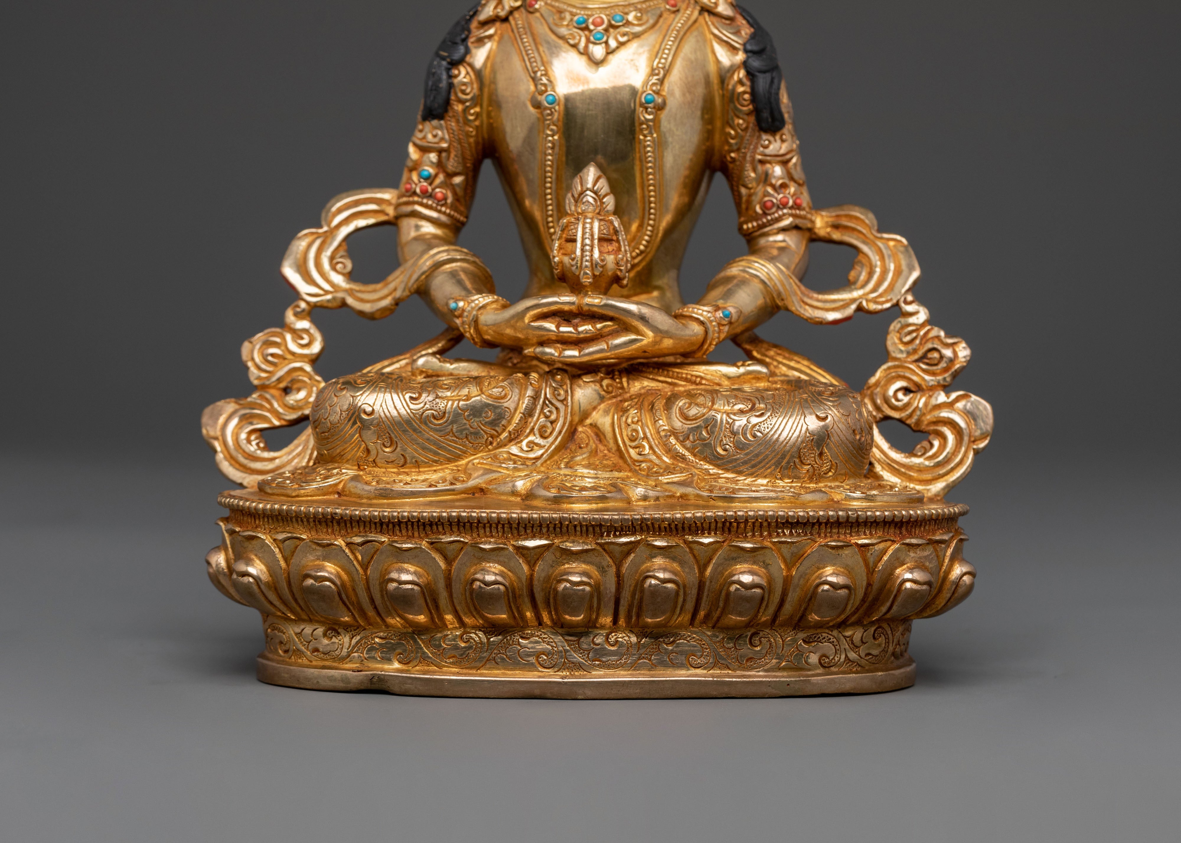 Peaceful Statue of Amitayus Buddha | Buddha of Longevity