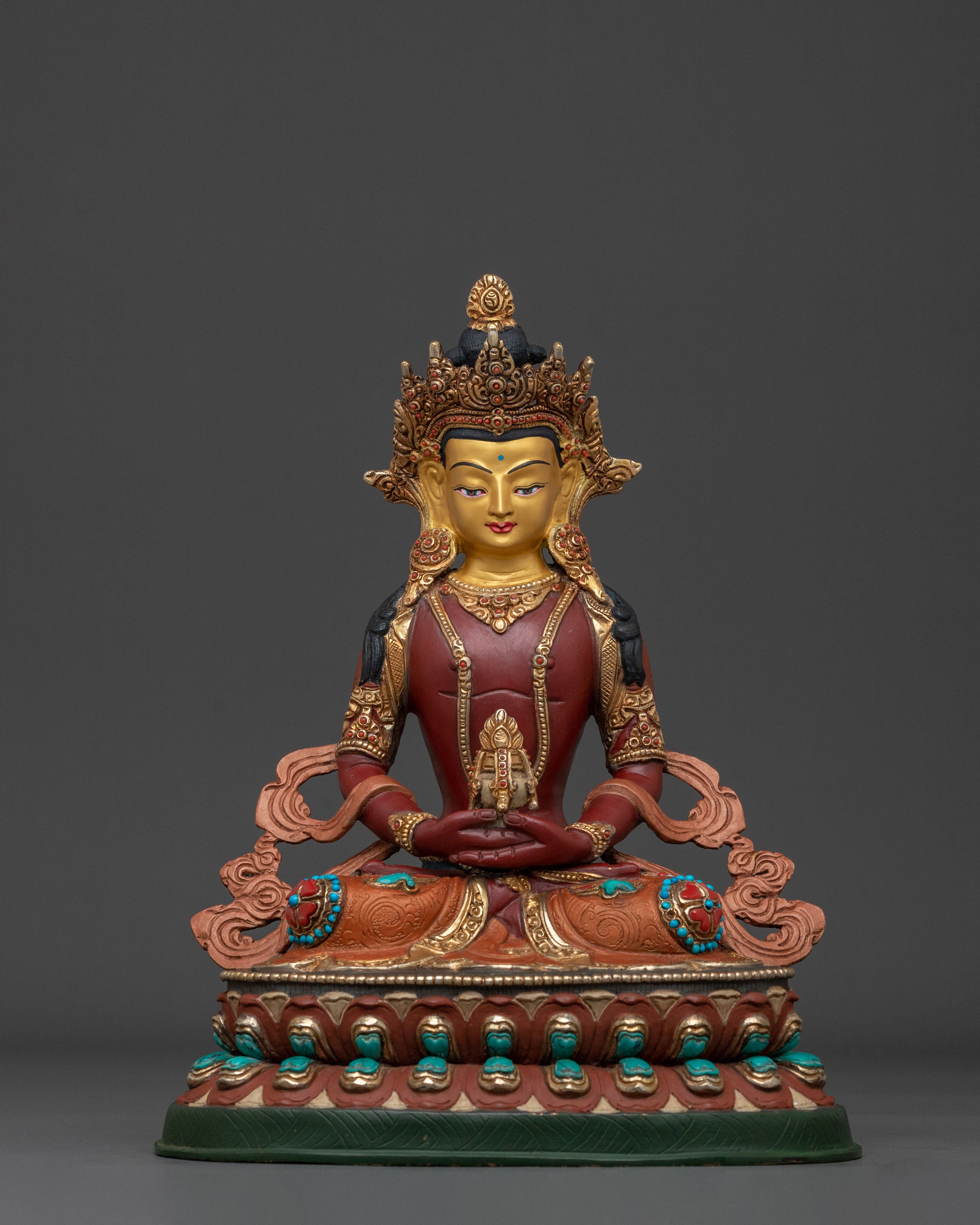 24K Gold Gilded Sacred Statue Set of Six Bodhisattva