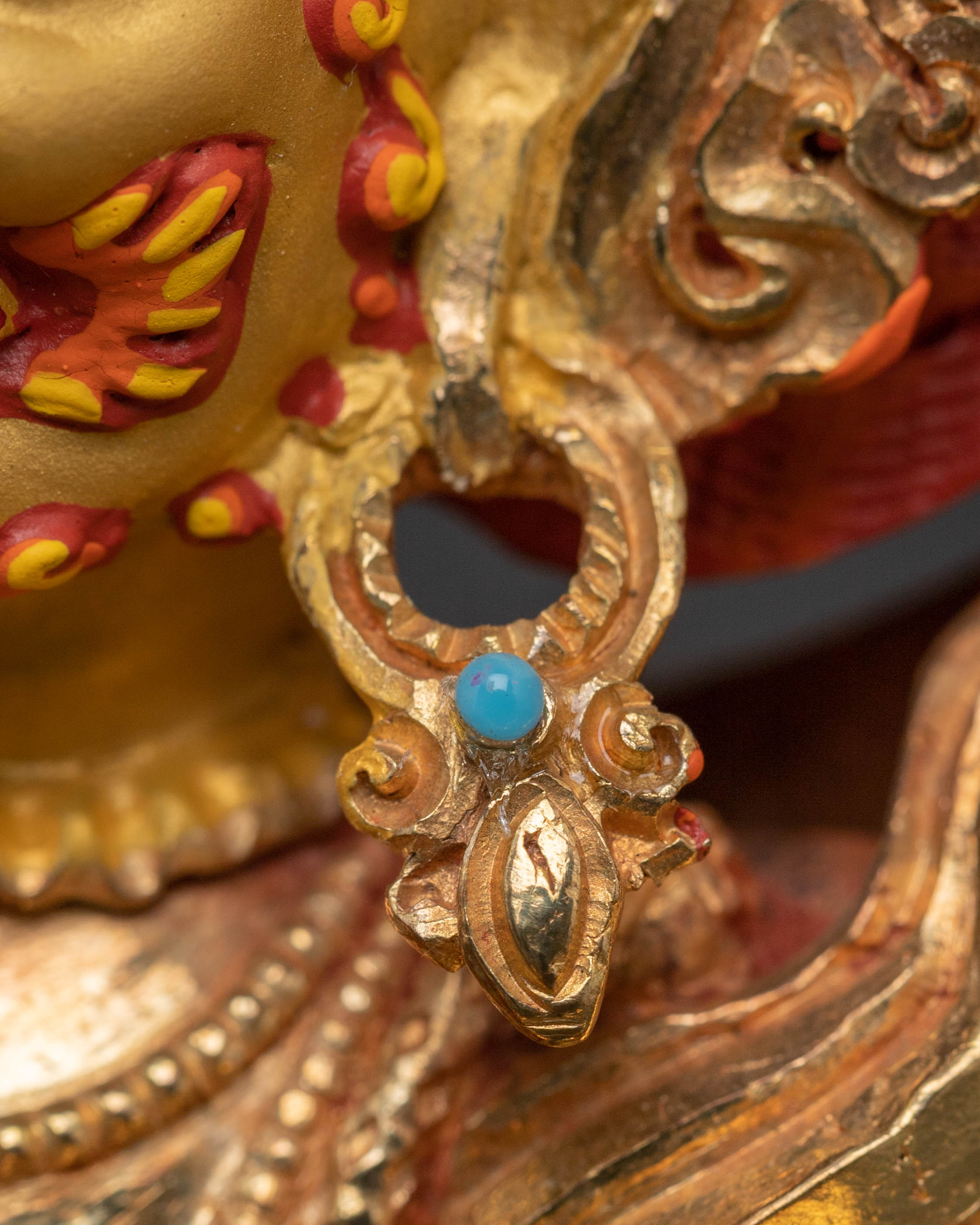 Divine Six-Armed Mahakala Statue – Fierce Protector Sculpture