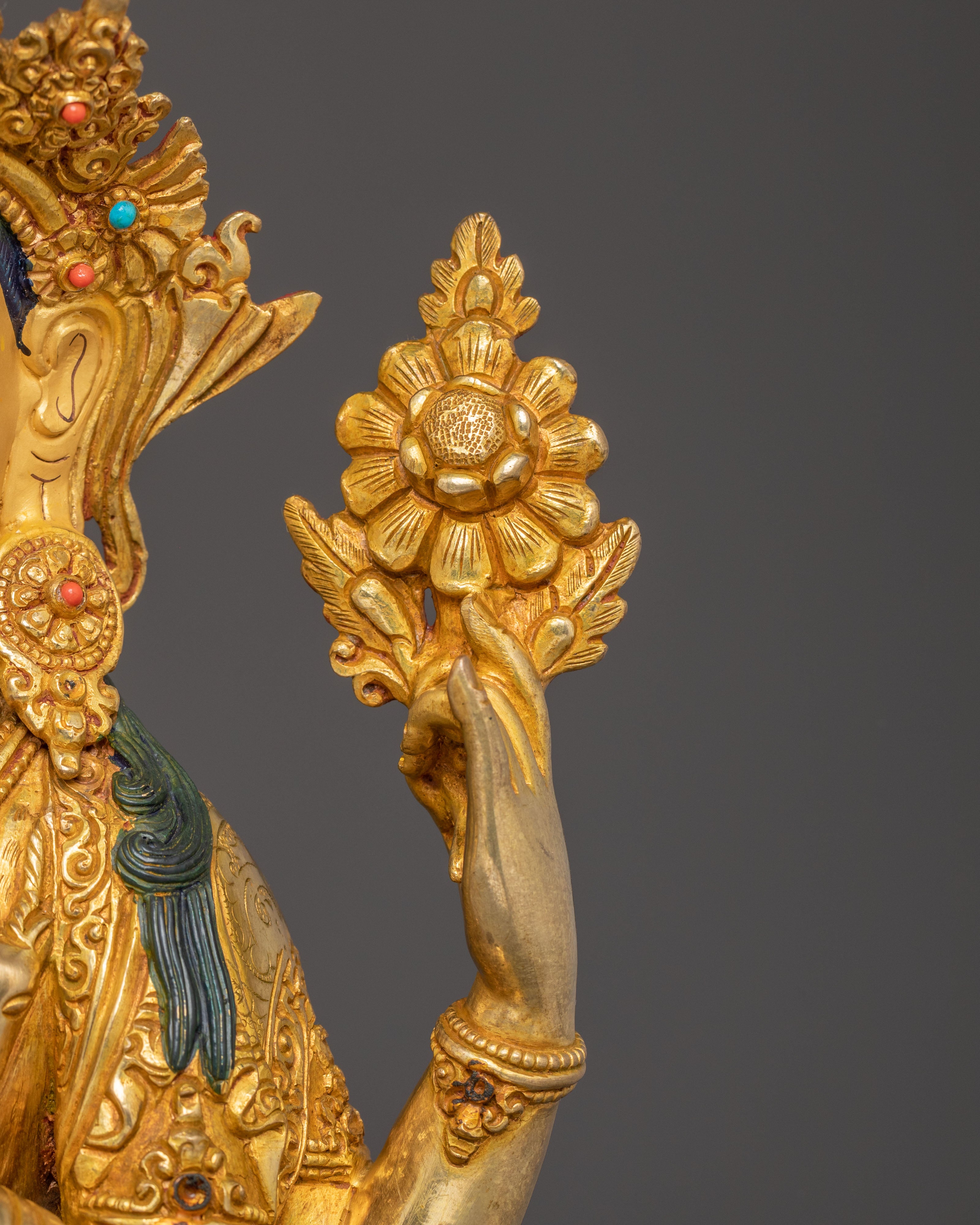 Radiant Chenrezig Handcrafted Statue | Bodhisattva Avalokiteshvara
