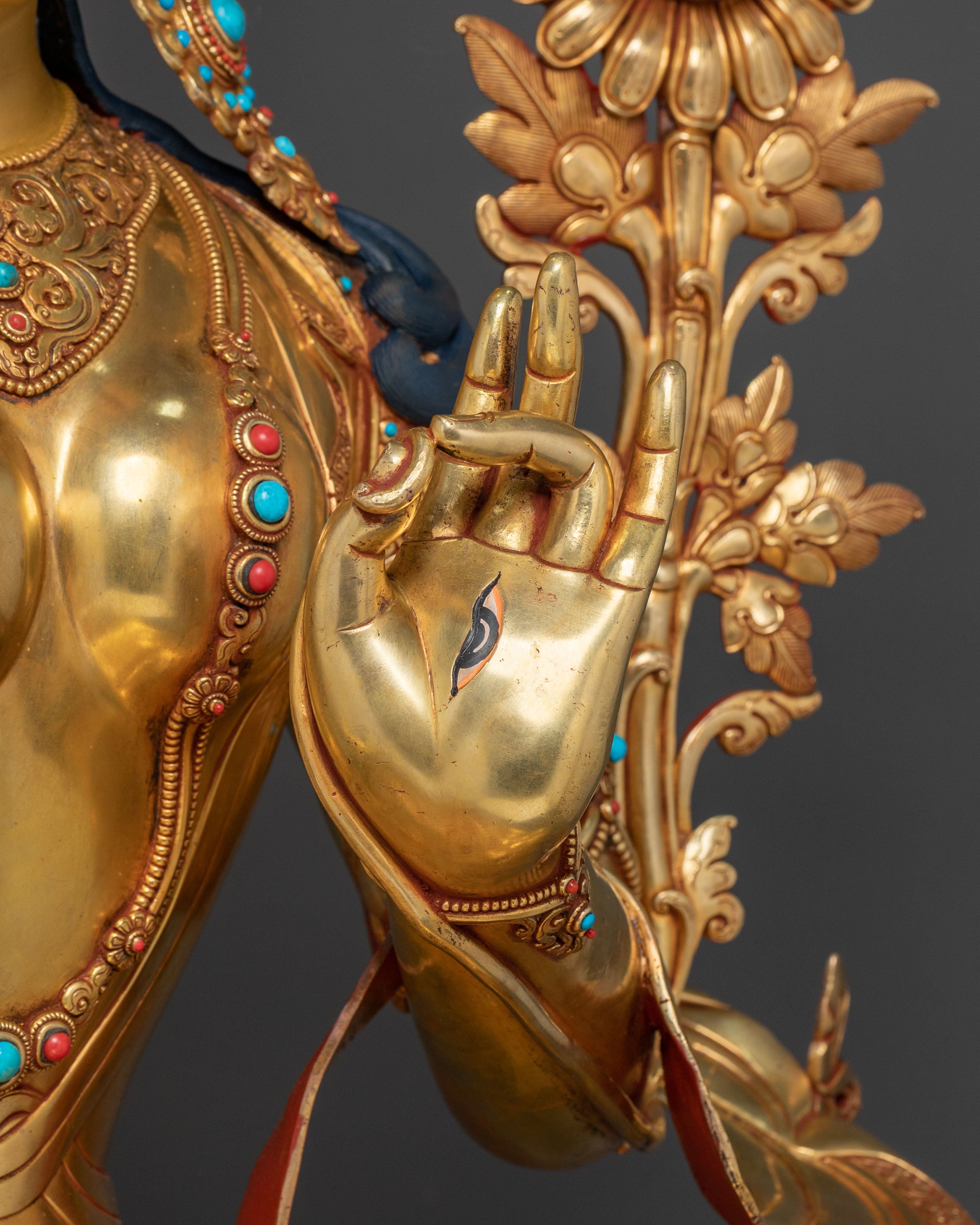 White Tara Figurine: Divine Goddess of Longevity