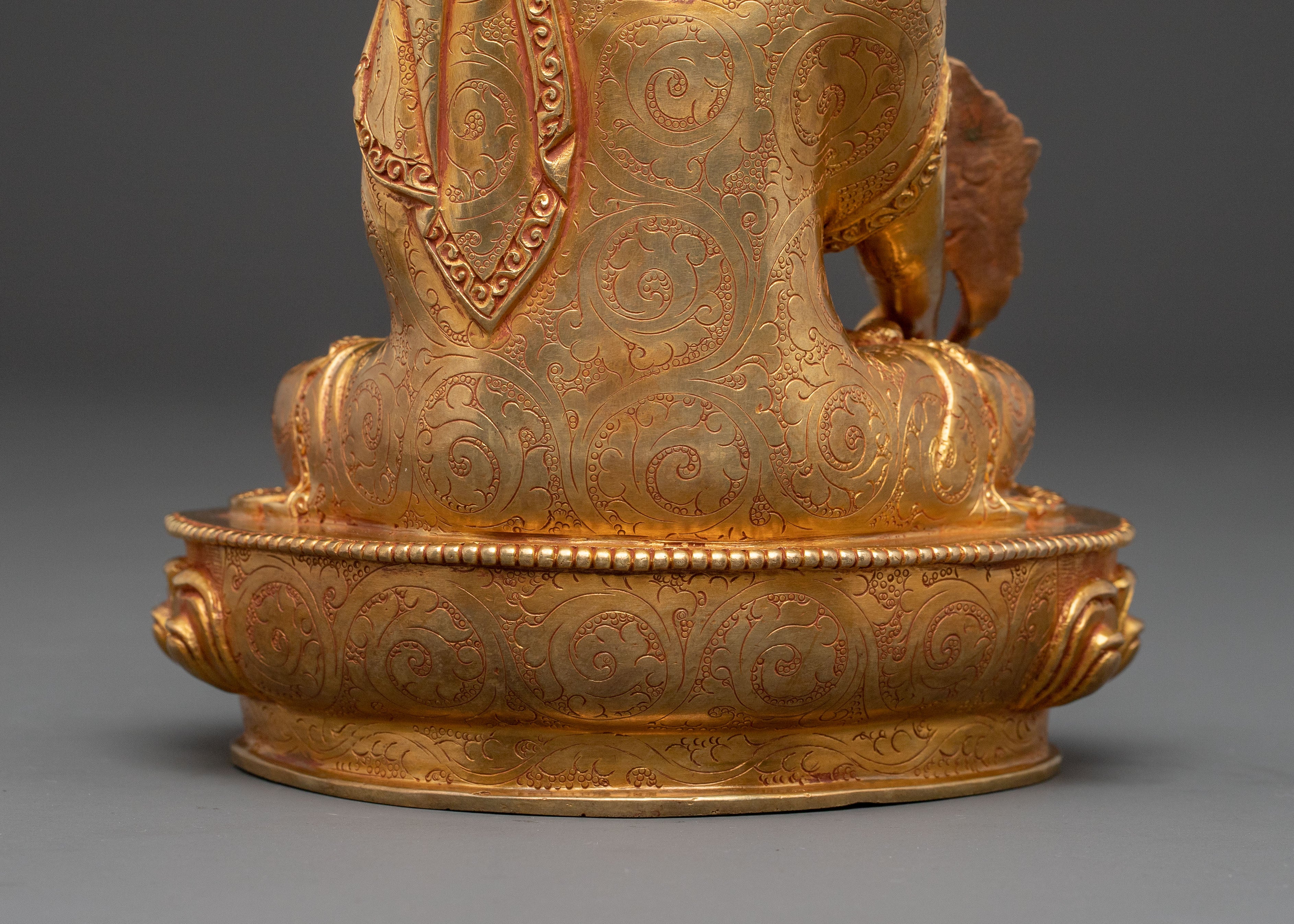 Medicine Buddha Statue – 24K Gold Gilded Copper