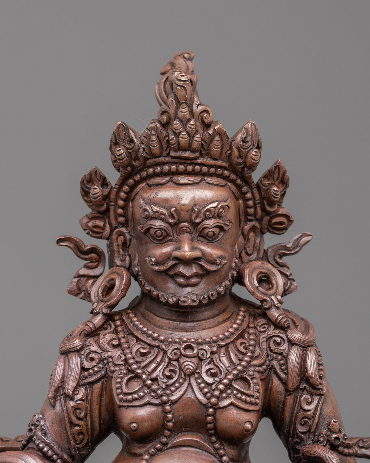 Dzambhala Oxidized Statue | Buddhist God of Wealth