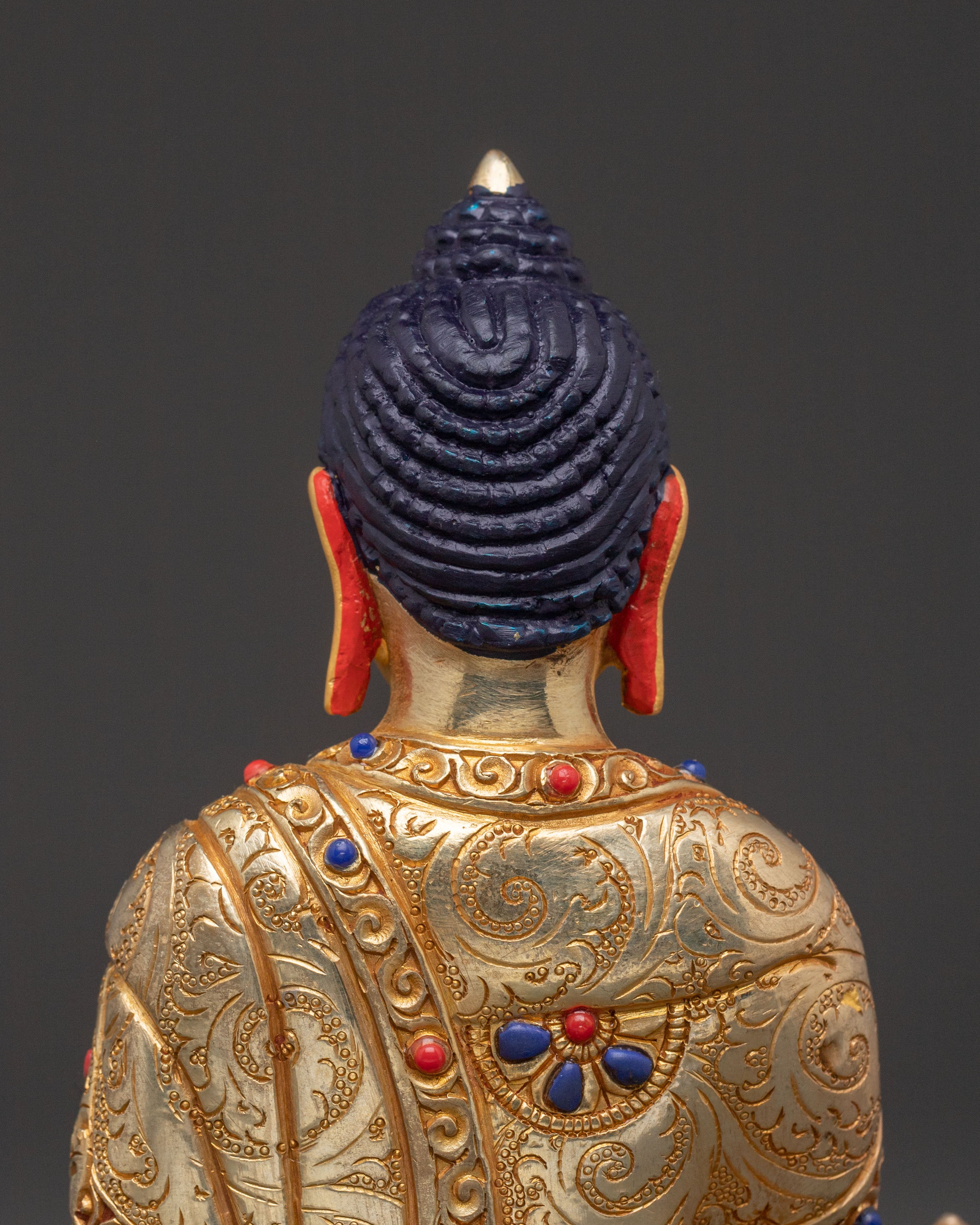 Medicine Buddha Sacred Statue | Handcrafted 24K Gold Gilded