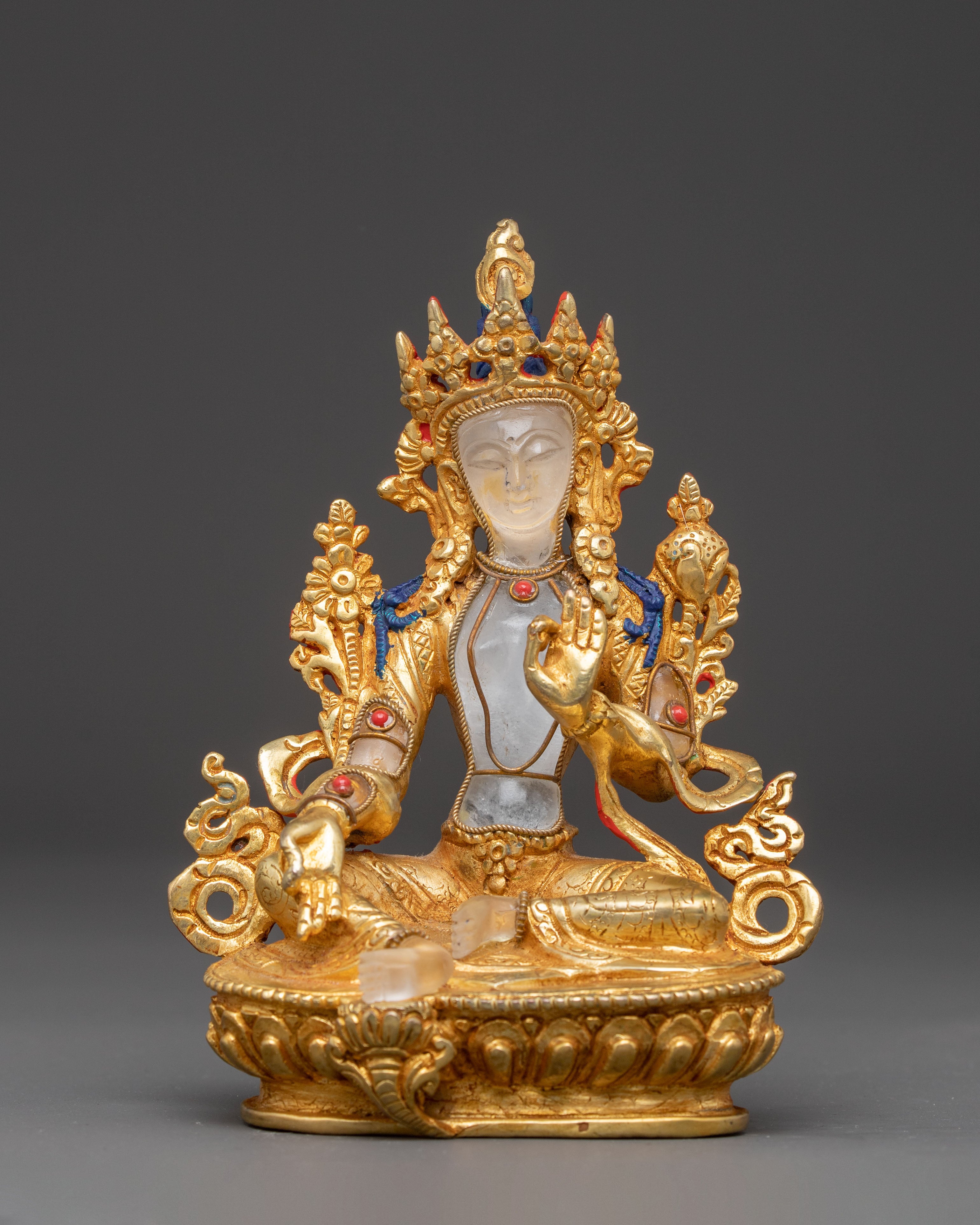Handmade Sculpture of Compassionate Mother Green Tara