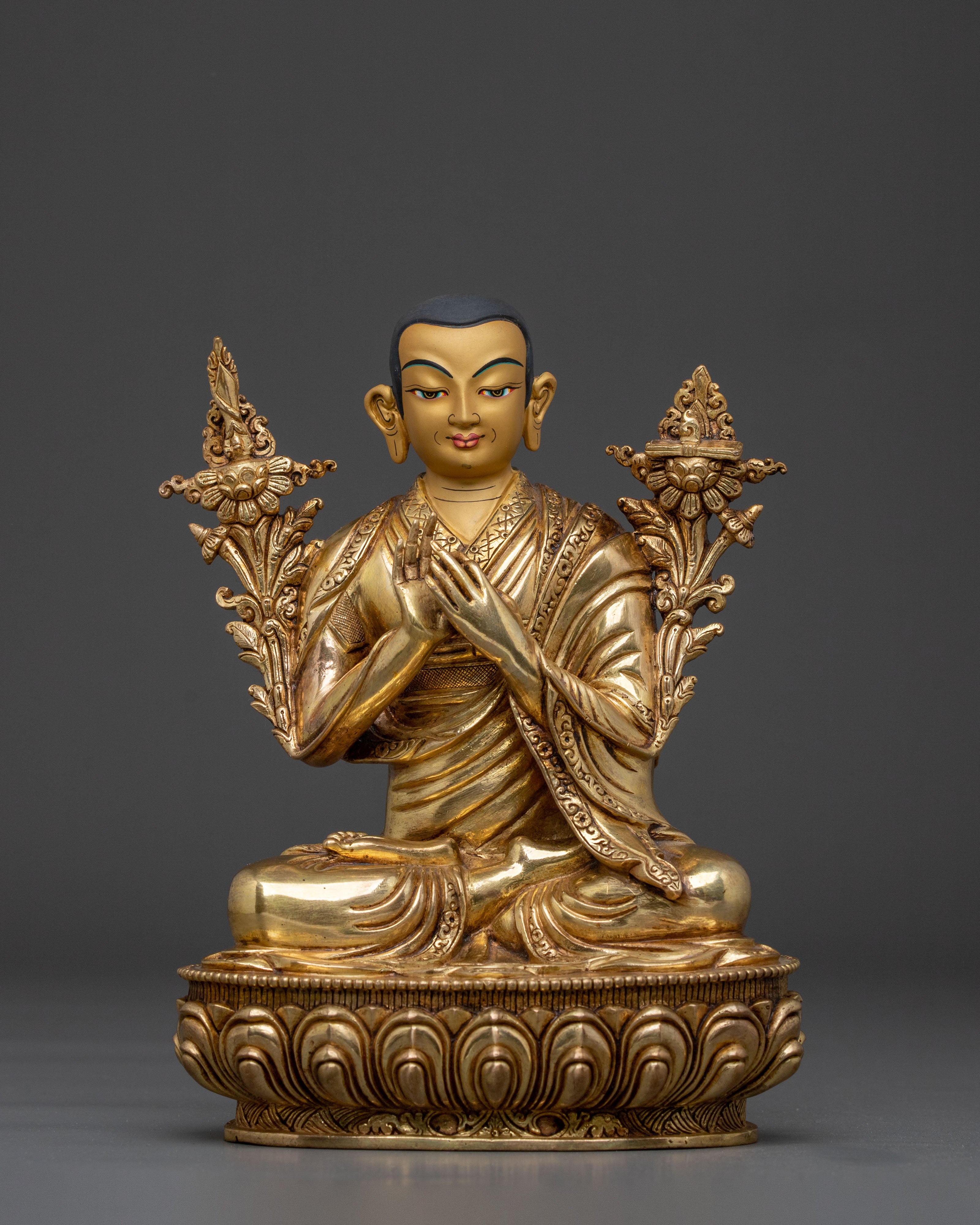 Tsongkhapa Divine Sculpture with Disciples | Symbol of Wisdom