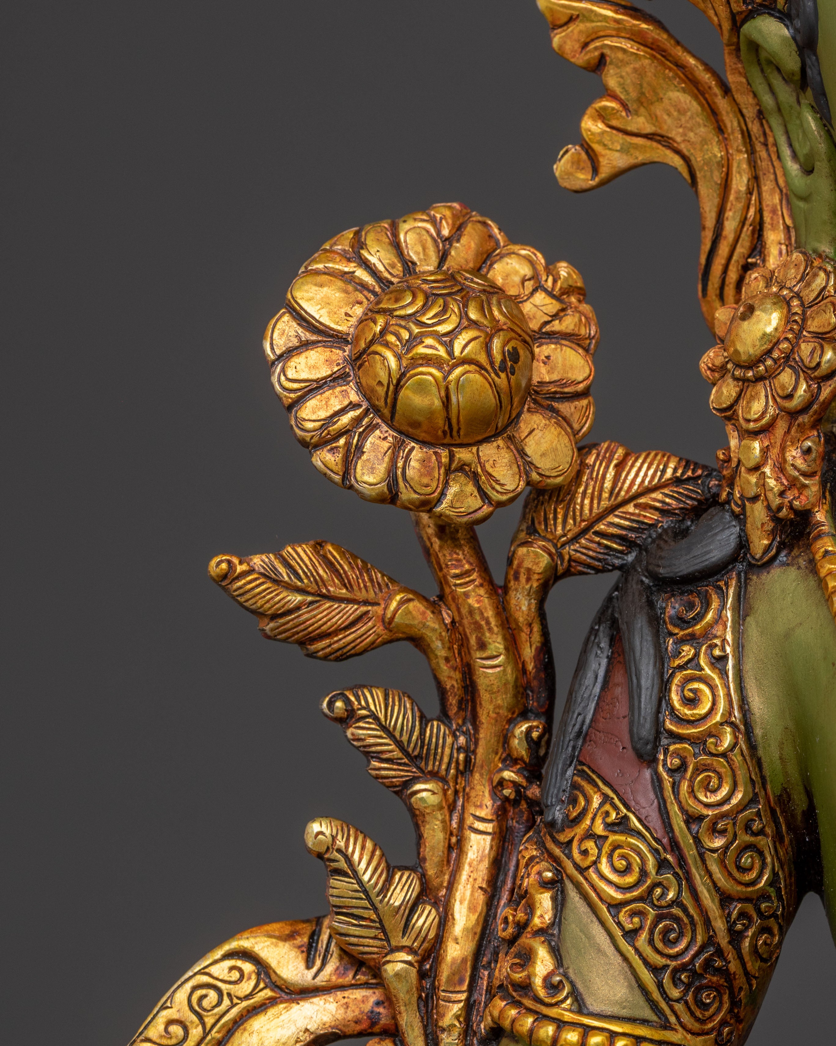 Green Tara Statue for Protection | Spiritual Figure