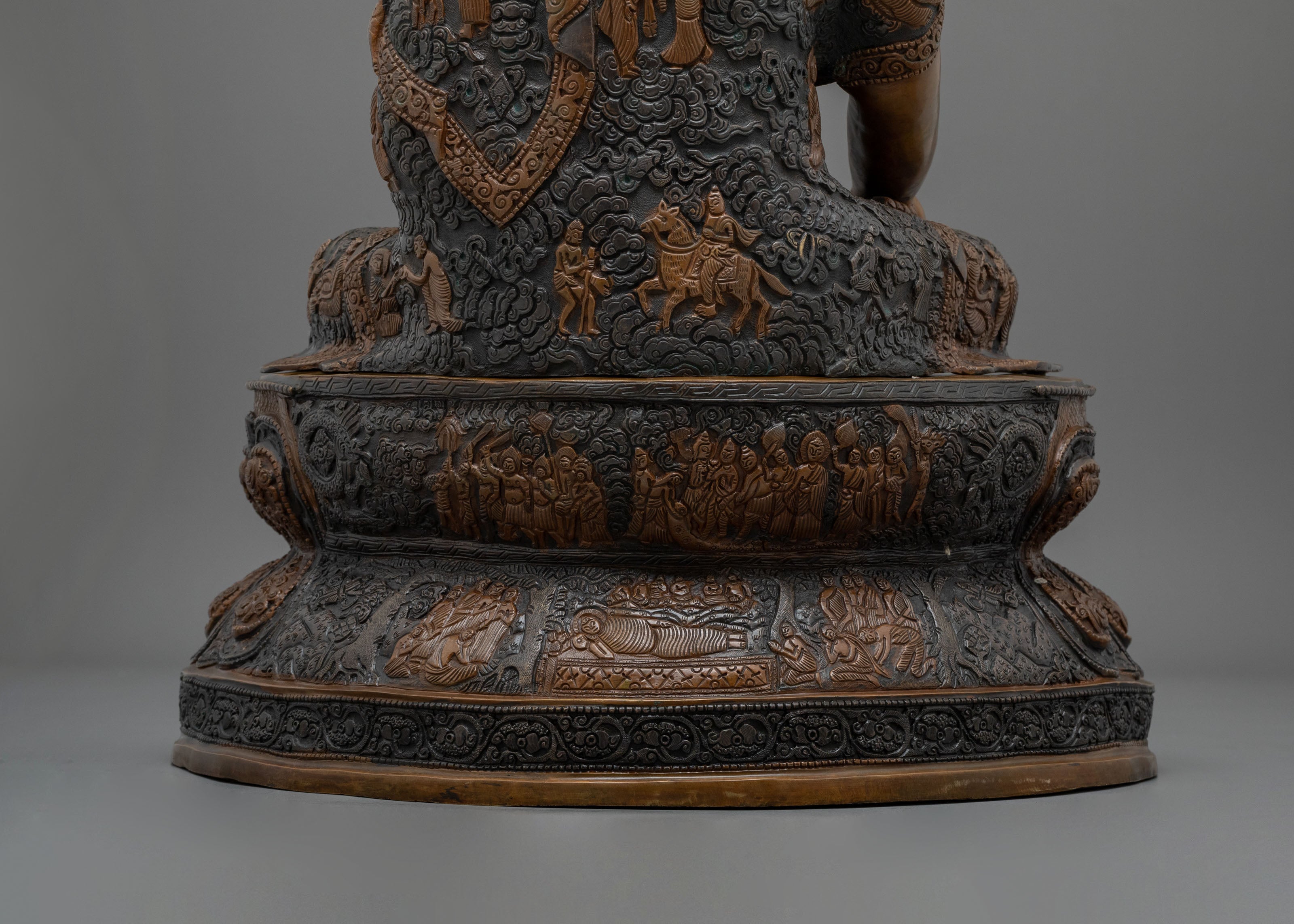 Shakyamuni Buddha Statue | Oxidized Figurine with Acrylic Painting