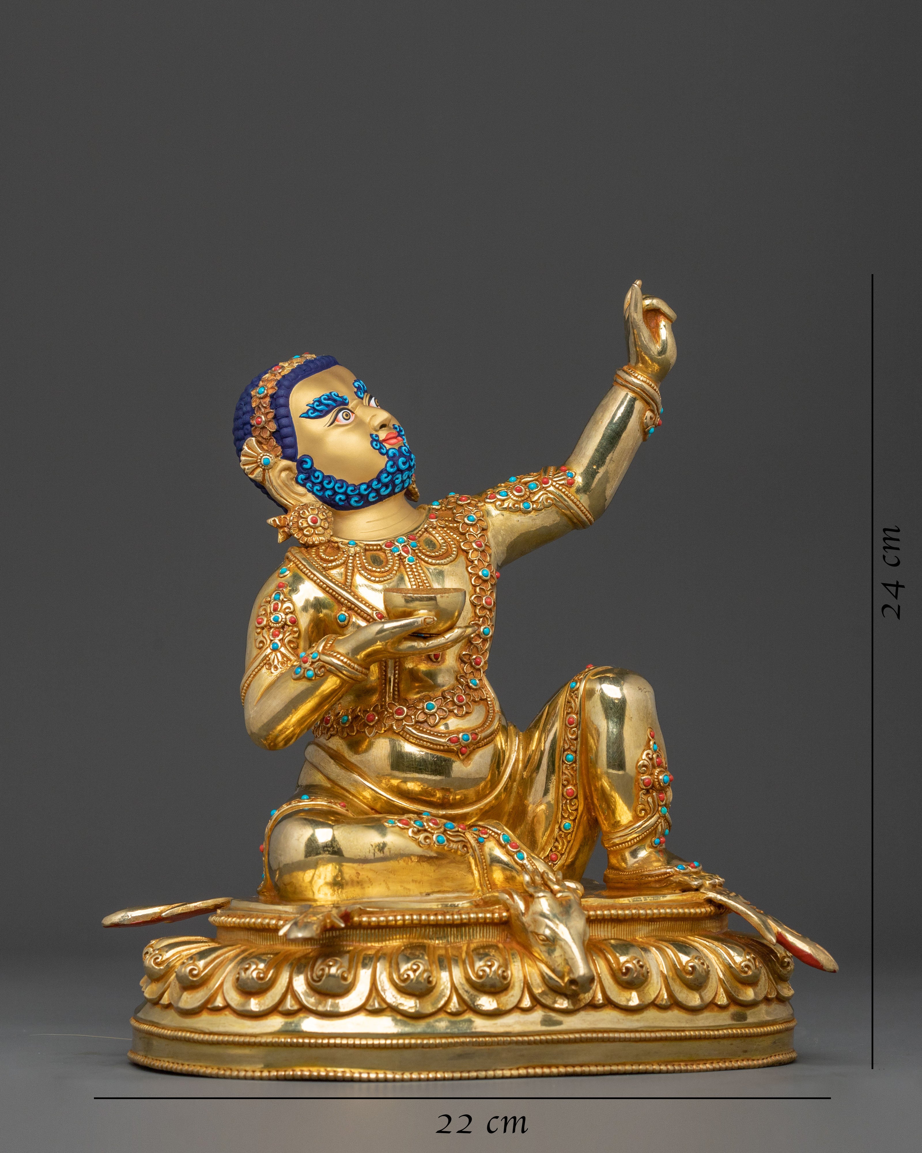 Virupa: 24K Gold Gilded Magnificent Statue