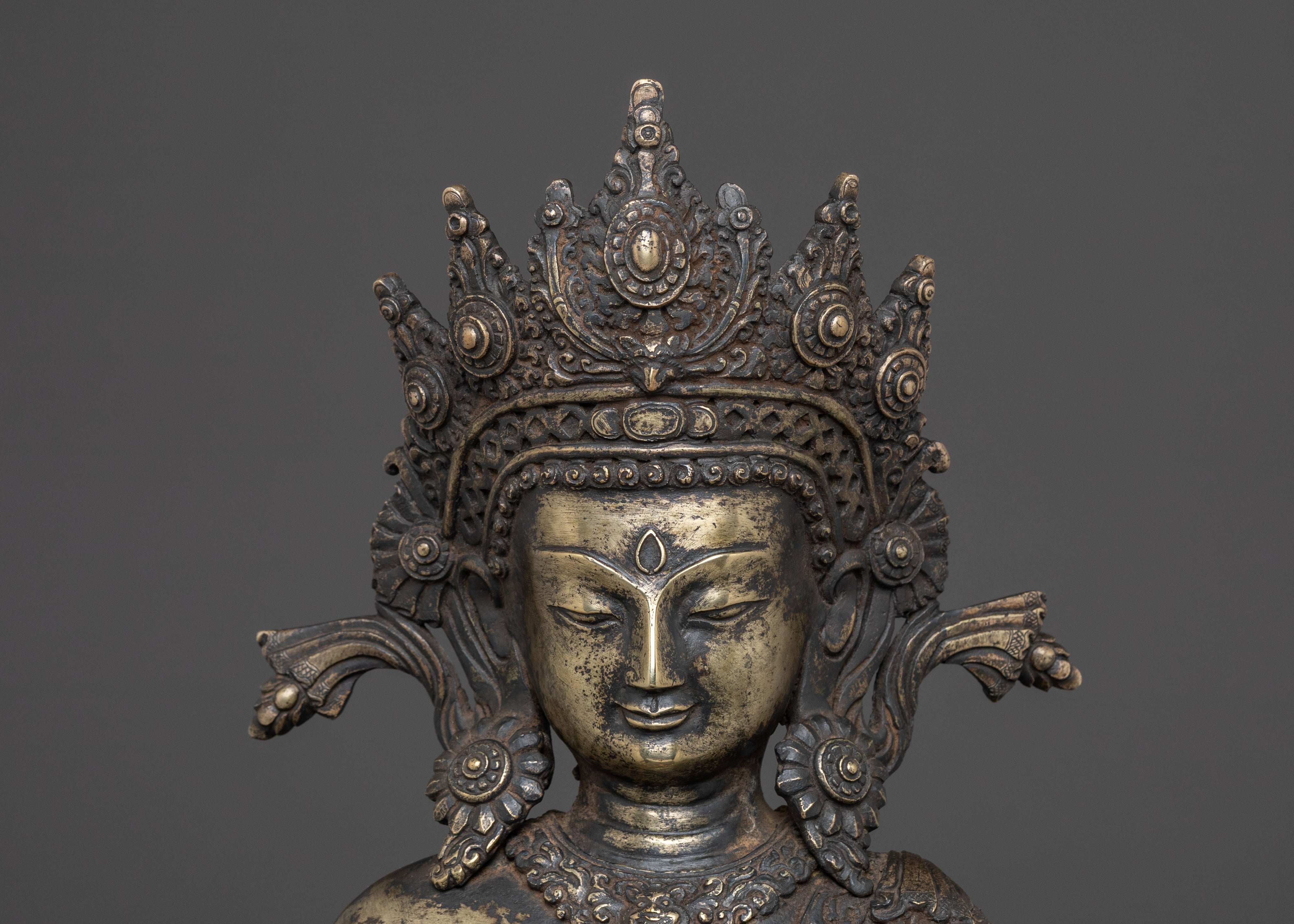 Dipankara Buddha Blessing Statue for Decor