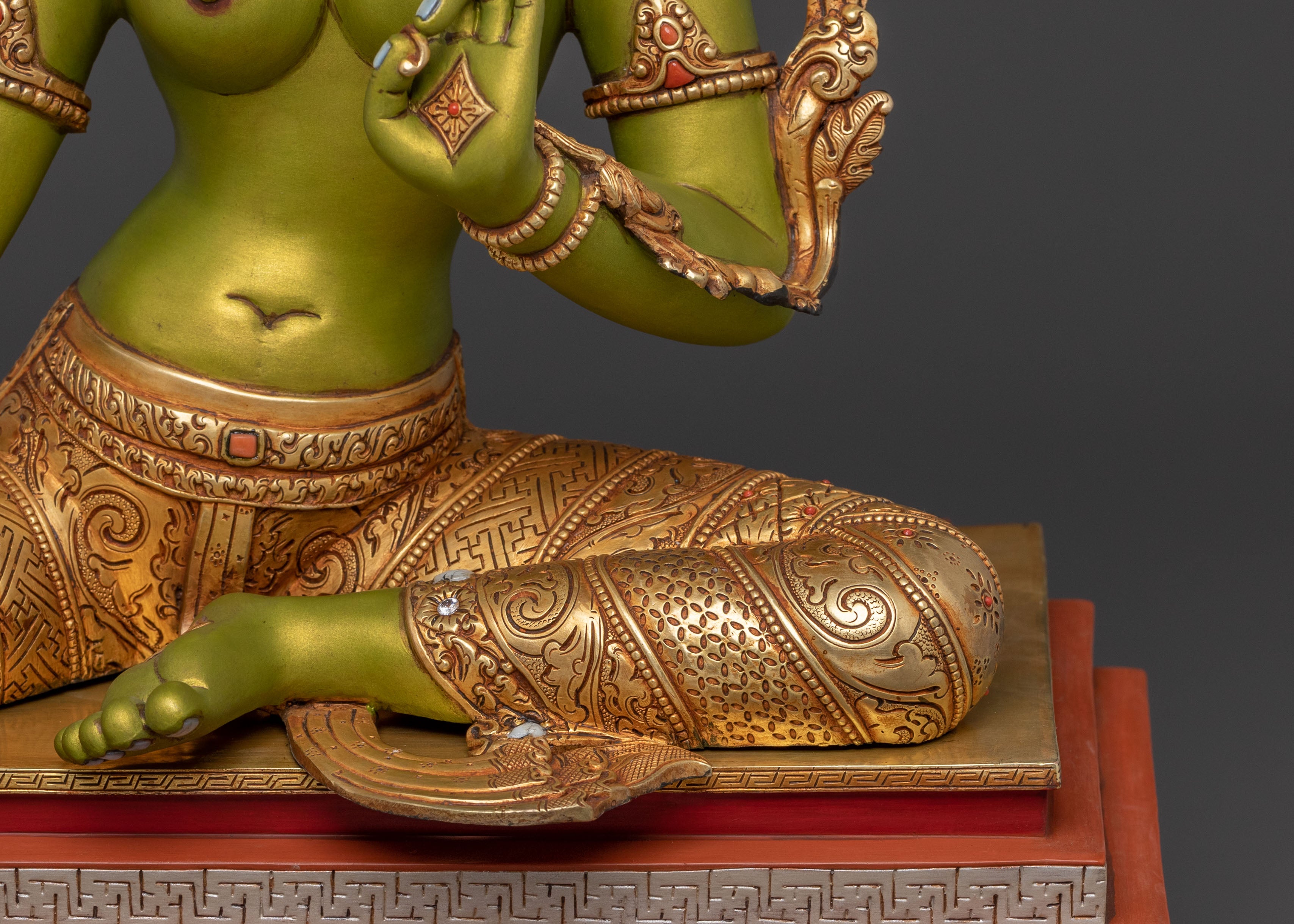 Magnificence Green Tara Sculpture | Swift Compassion