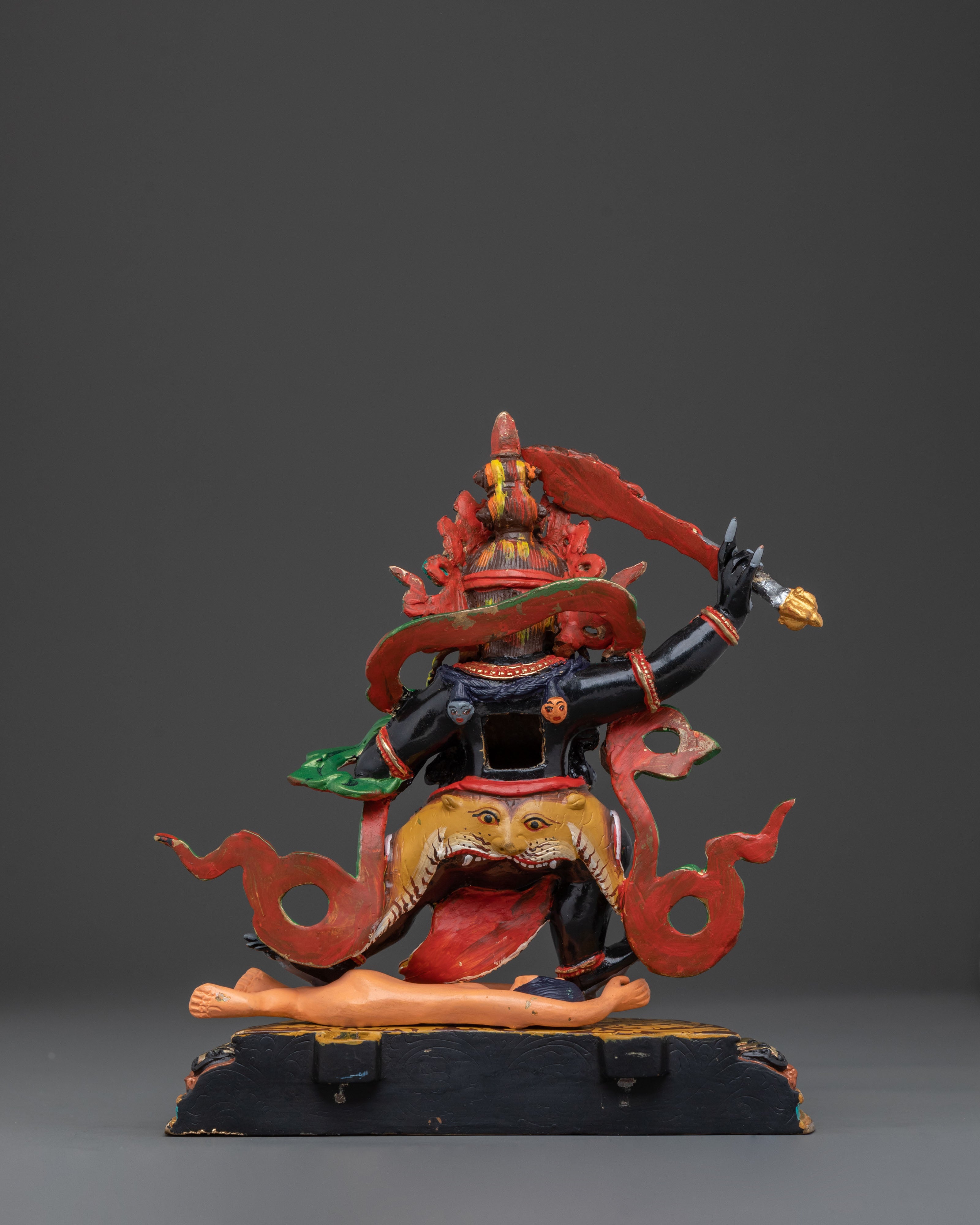 Black Manjushri Divine Figurine | Deity of Wisdom & Protection
