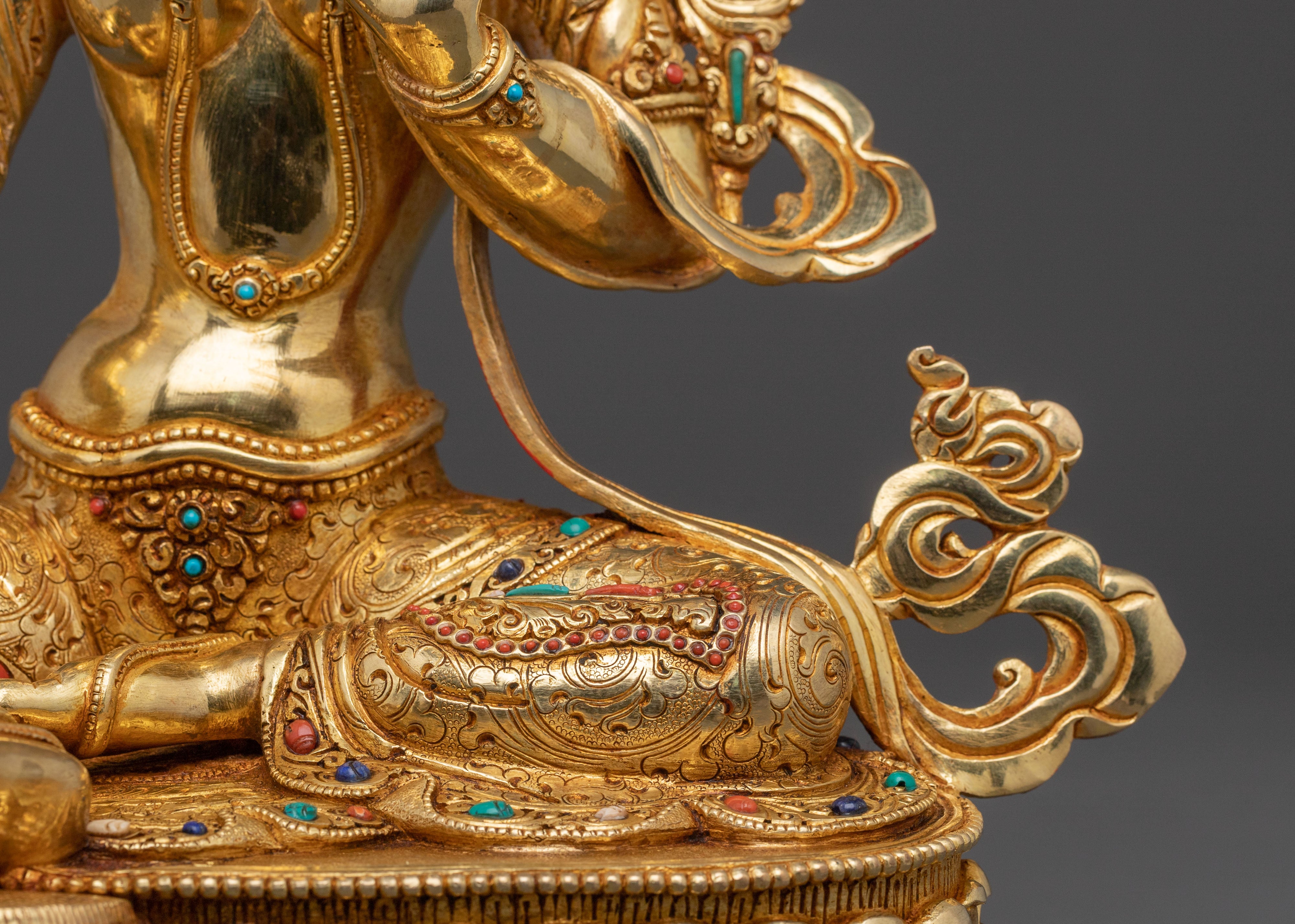 Green Tara Divine Goddess Statue - Goddess of Compassion