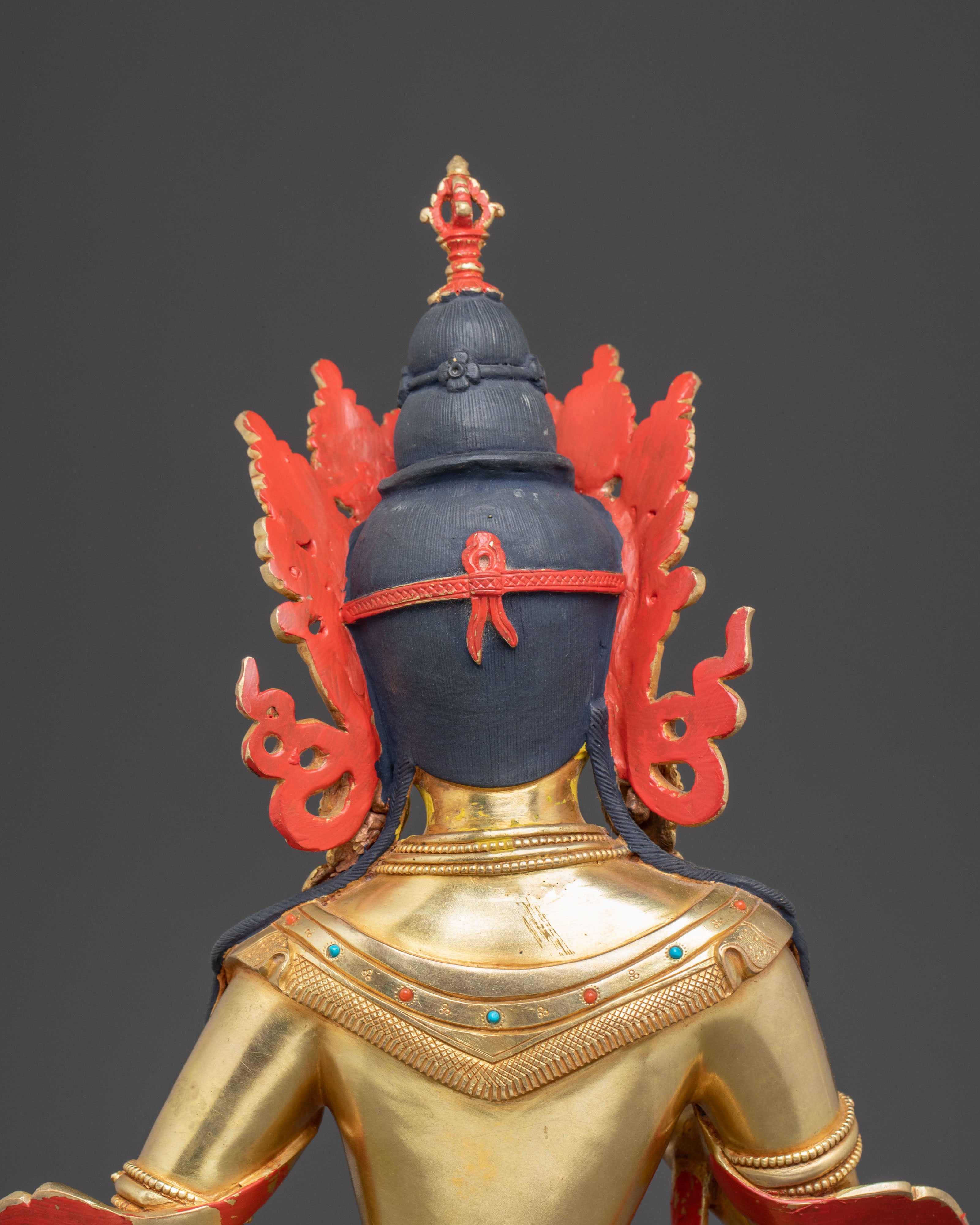 Handmade Dorje Sempa Statue of Purification - Exquisite Gold Gilded