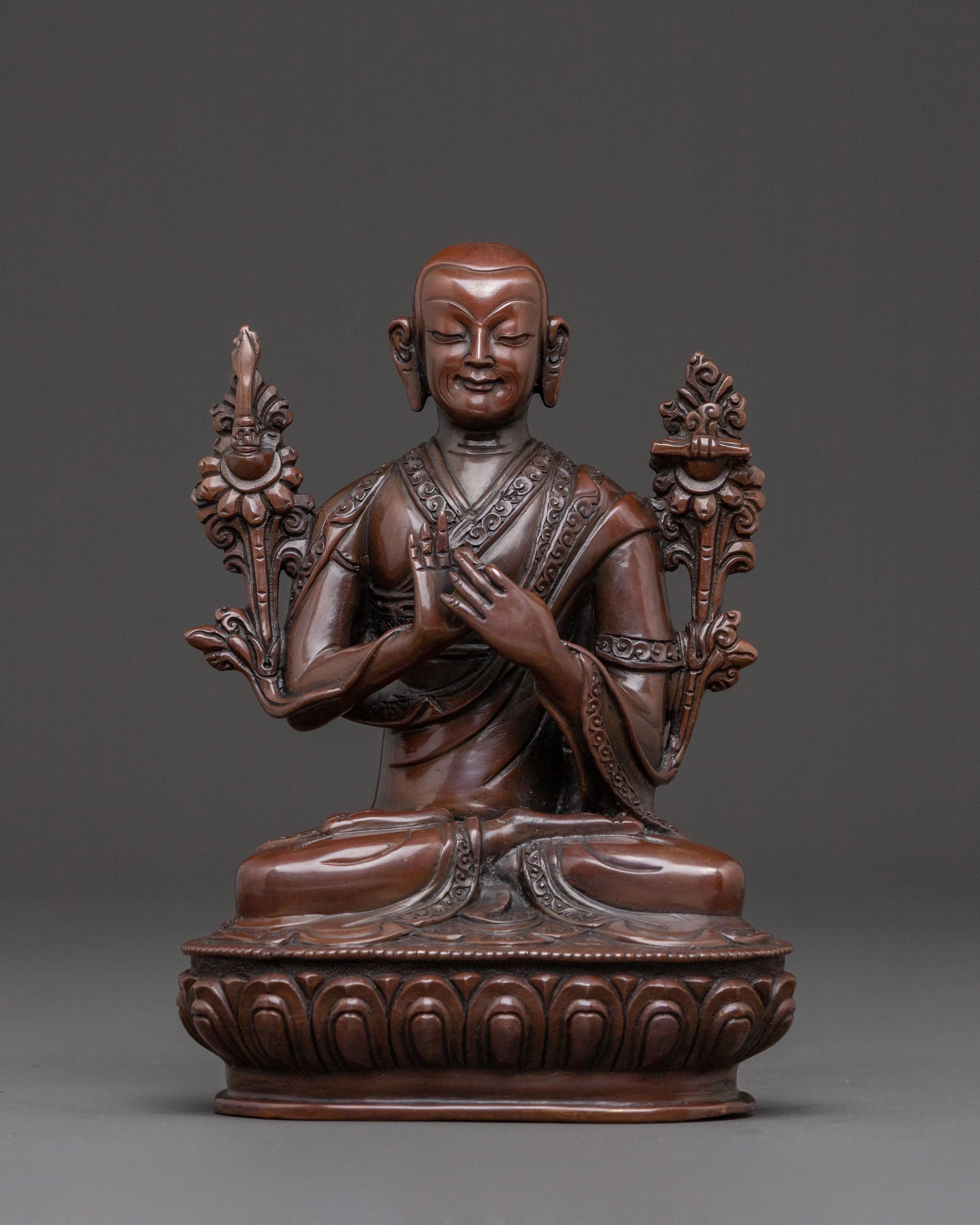 Tsongkhapa Divine Statue with Disciples: Altar Decor