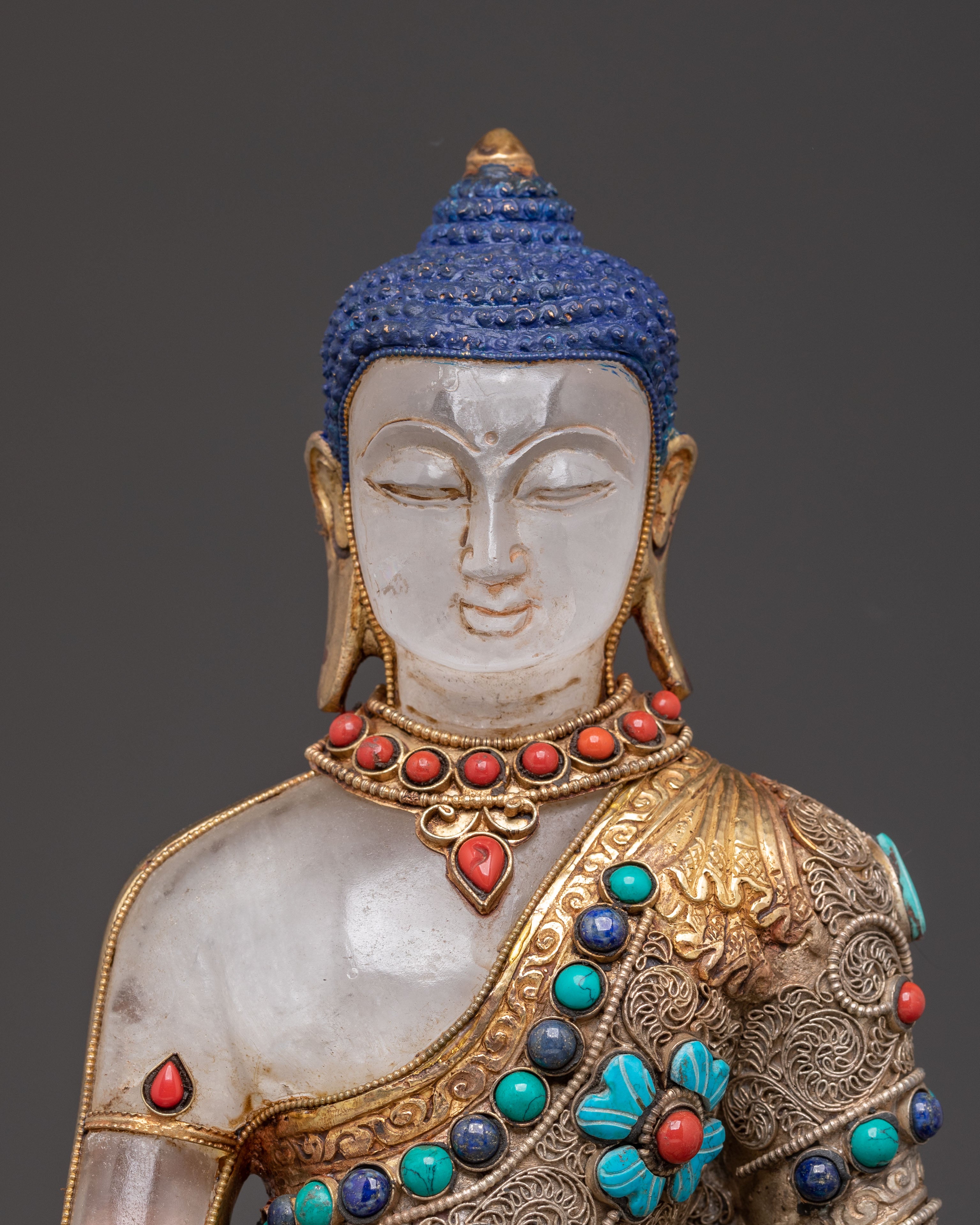 Crystal Shakyamuni Buddha Statue | Historical Buddha