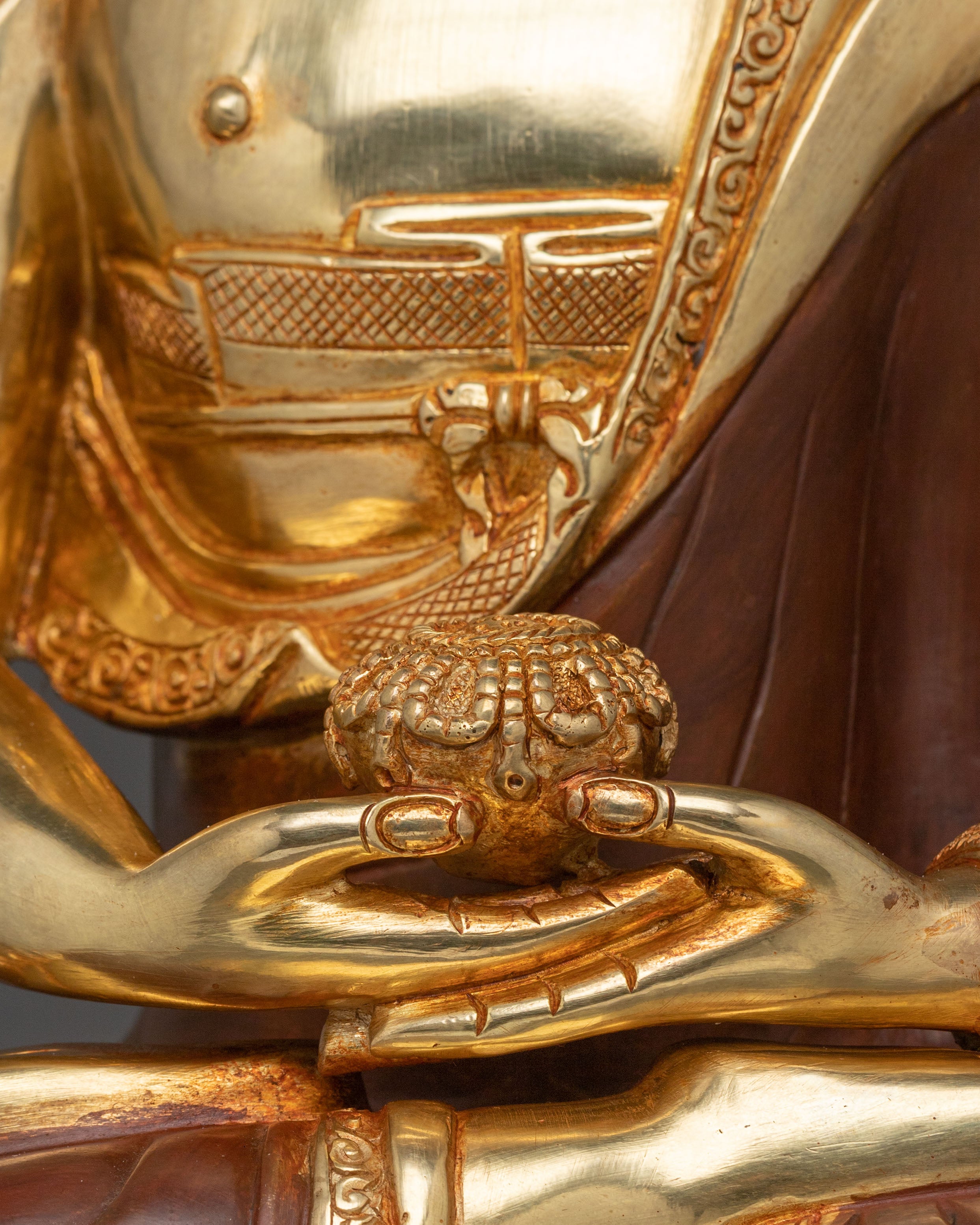 Tibetan Amitabha Buddha Sacred Sculpture | Symbol of Infinite Light