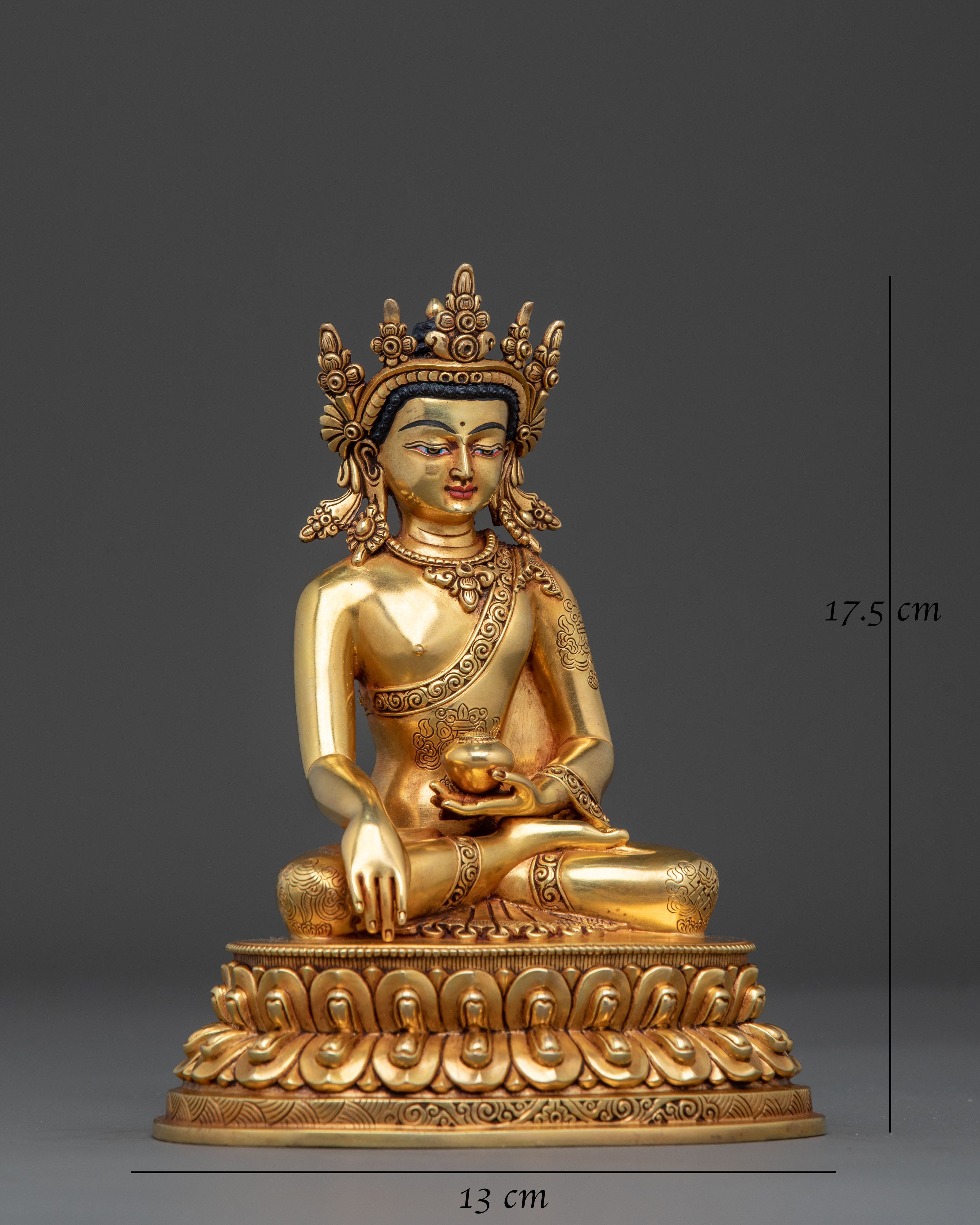 Crown Shakyamuni Spiritual Decor Statue