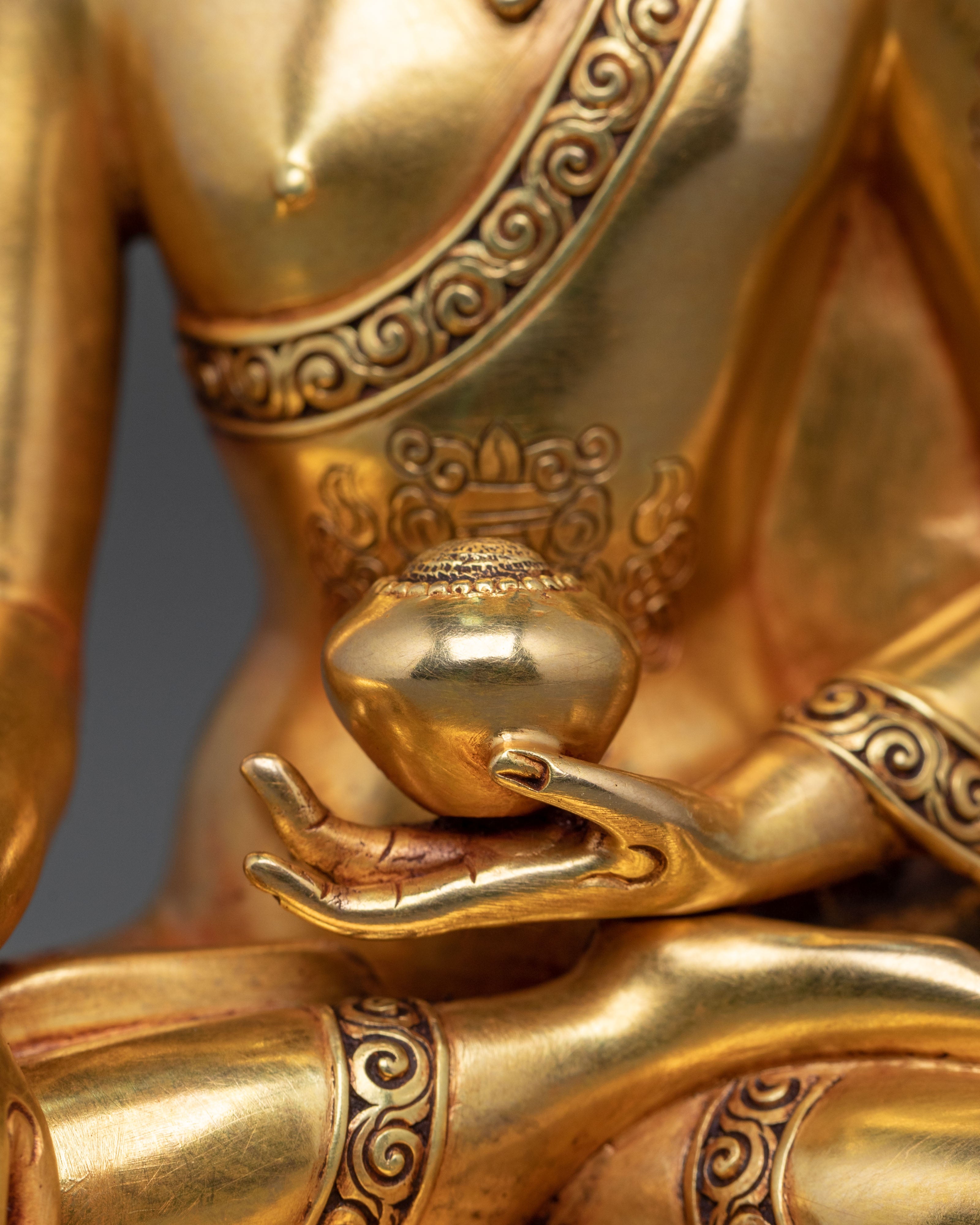 Himalayan Crown Shakyamuni Buddha Rupa | Sacred Altar Sculpture