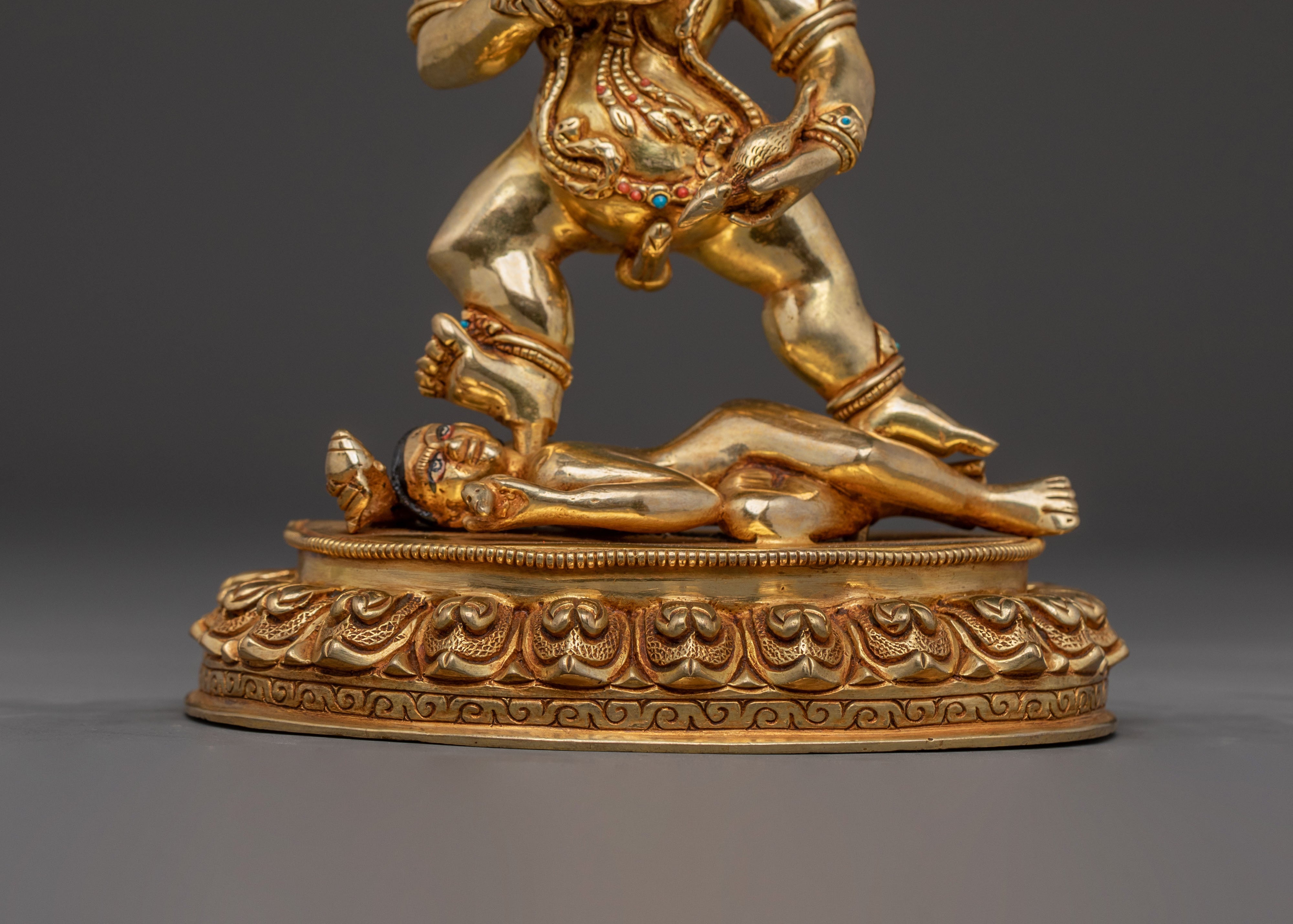 Black Dzambhala Guardian Statue | Spiritual Decor