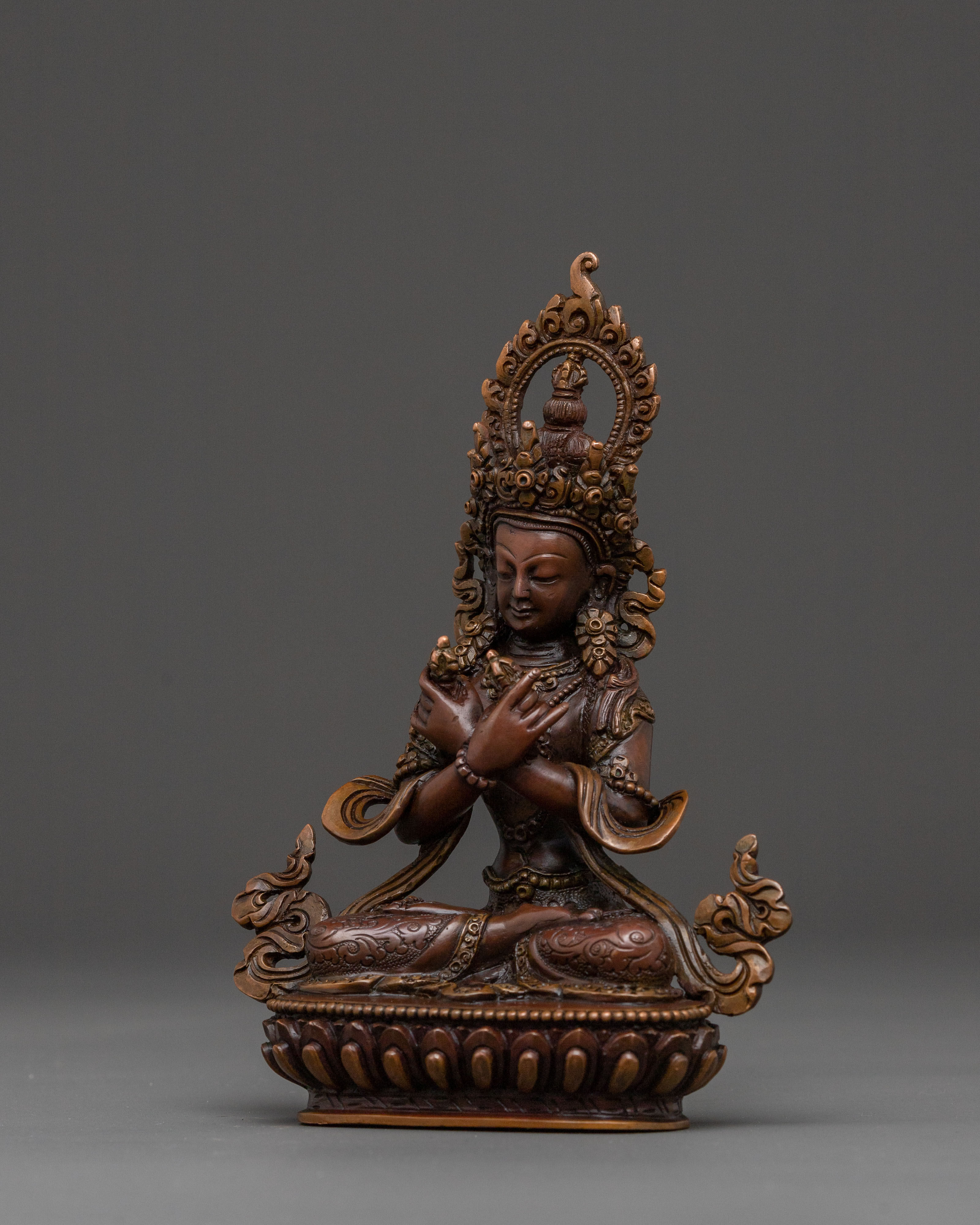 The Primordial Buddha Vajradhara Statue – Oxidized Copper