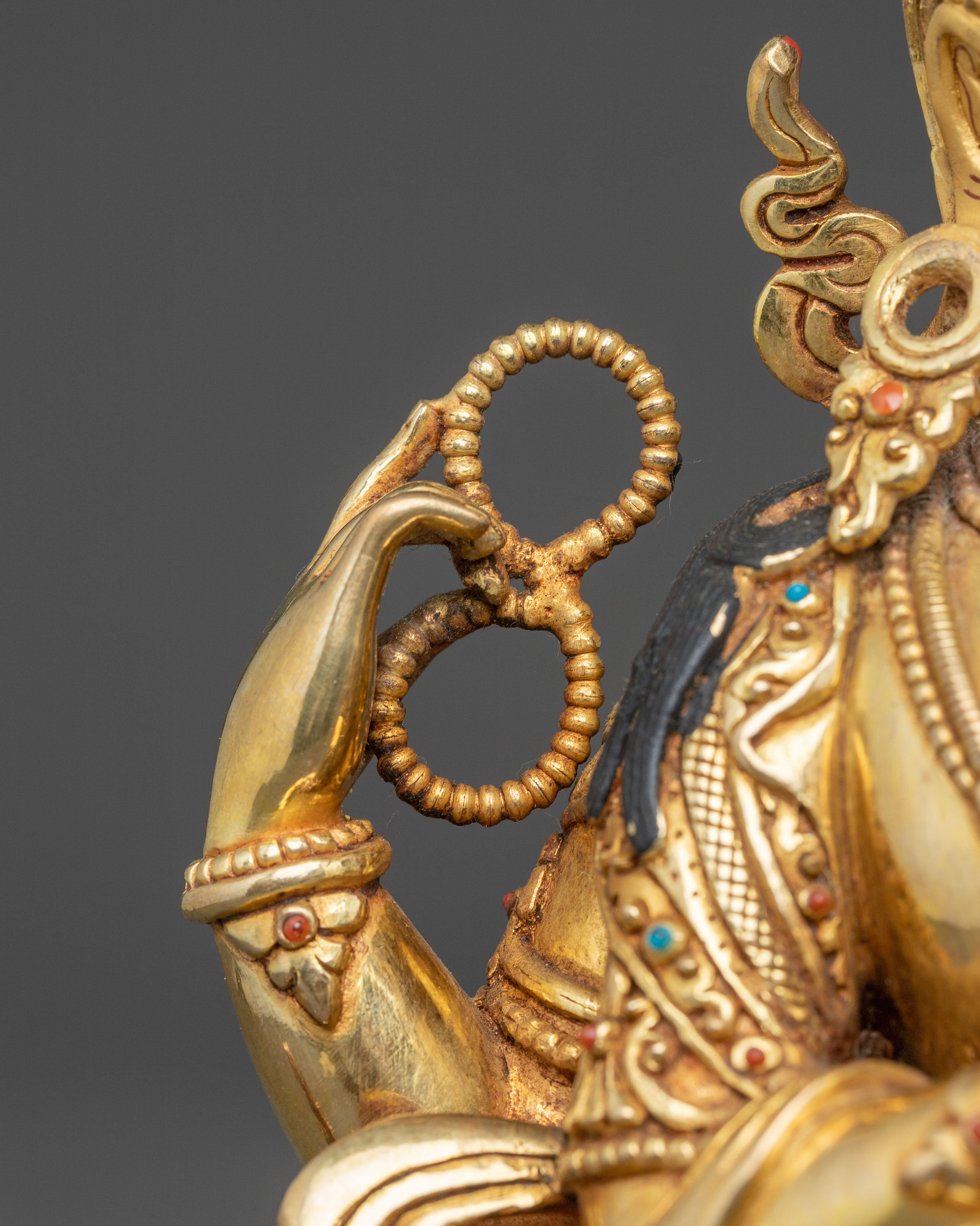 Handmade Bodhisattva Chenrezig Statue for Altar | Avalokiteshvara - Lord of Compassion