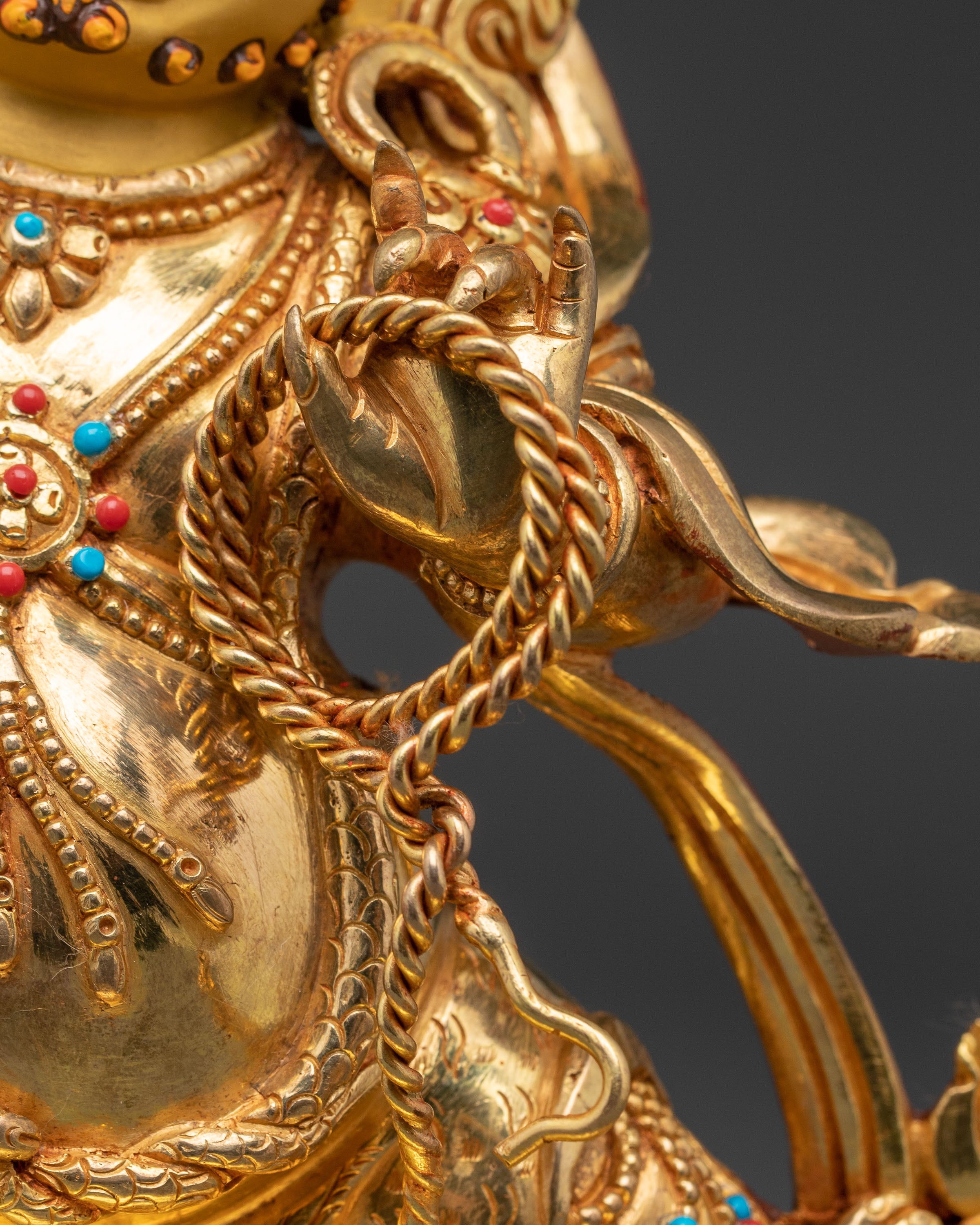 Handcrafted Vajrapani Statue: Protector of Dharma