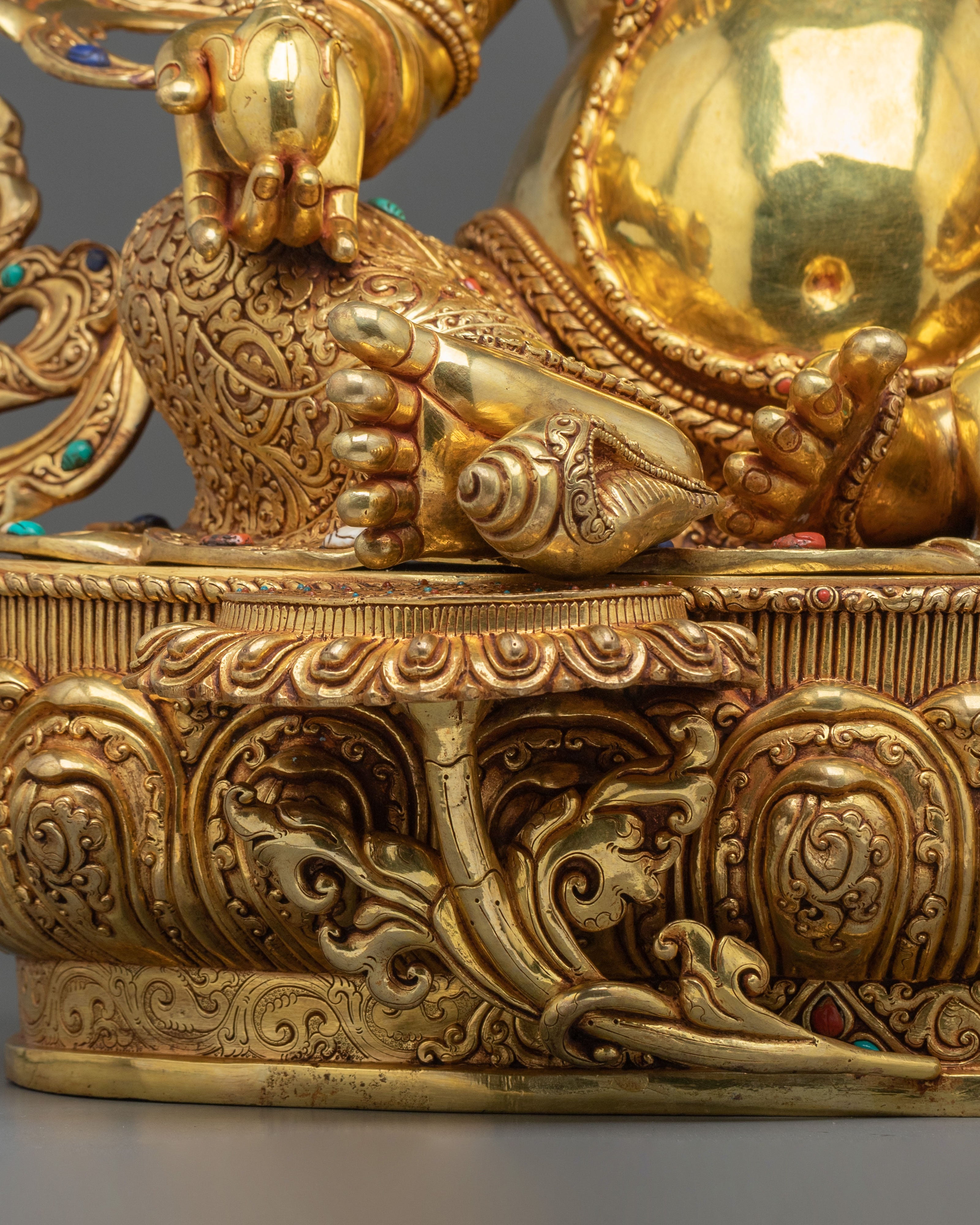 Dzambhala Sculpture | Sacred Buddhist Deity Figurine