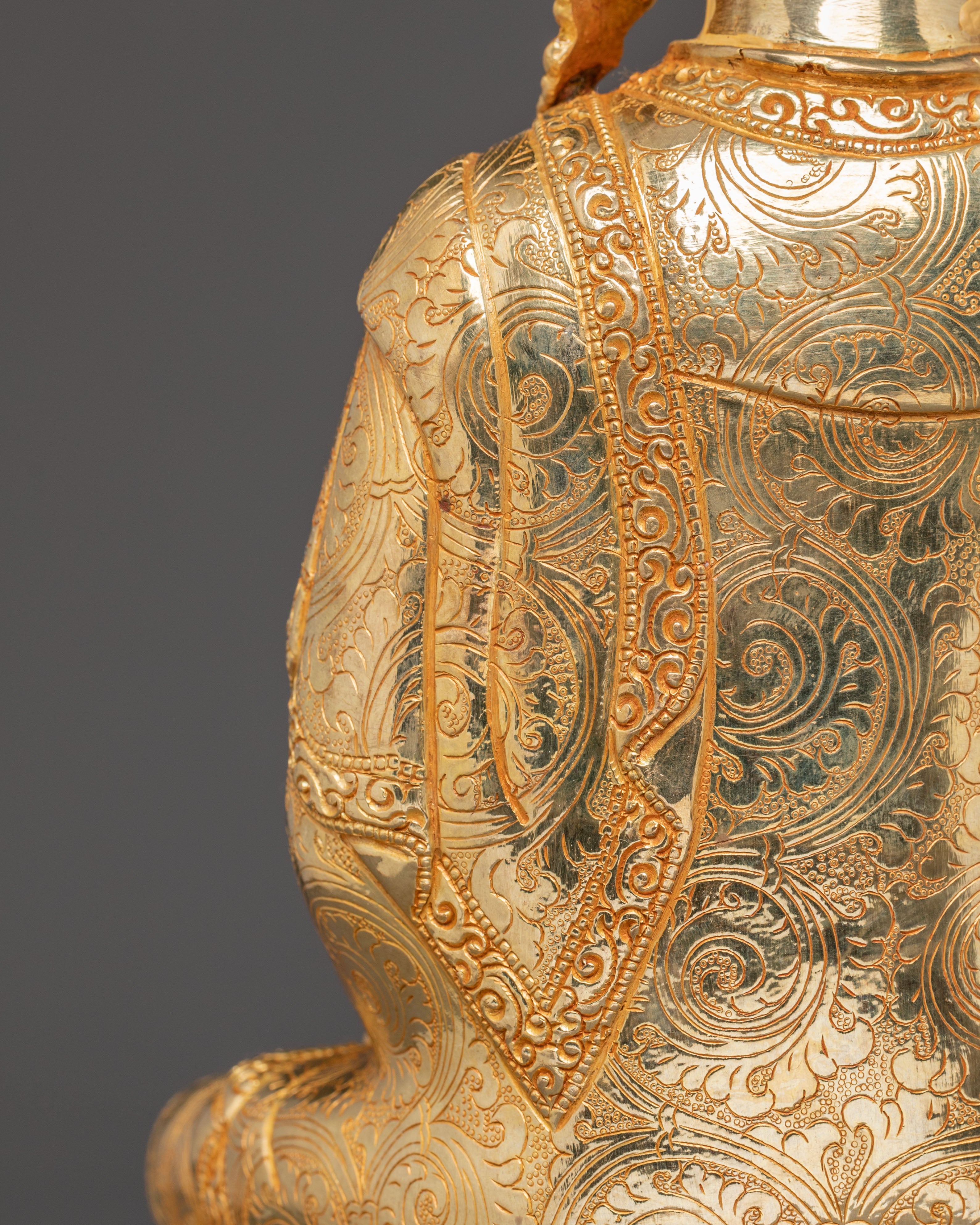 Shakyamuni Buddha Golden Statue | Historical Buddha Sculpture