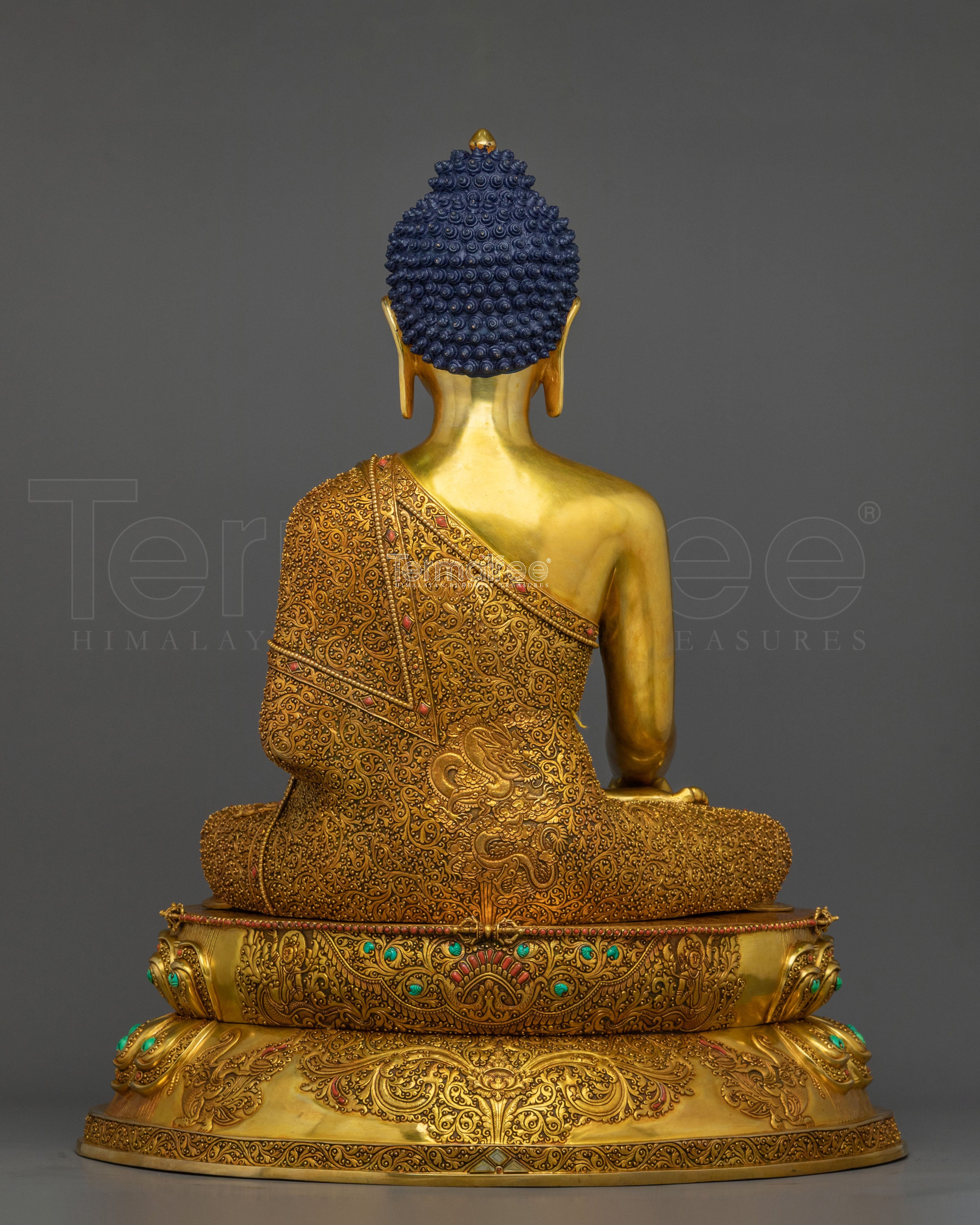 Shakyamuni Buddha Golden Statue for Buddhist Shrine
