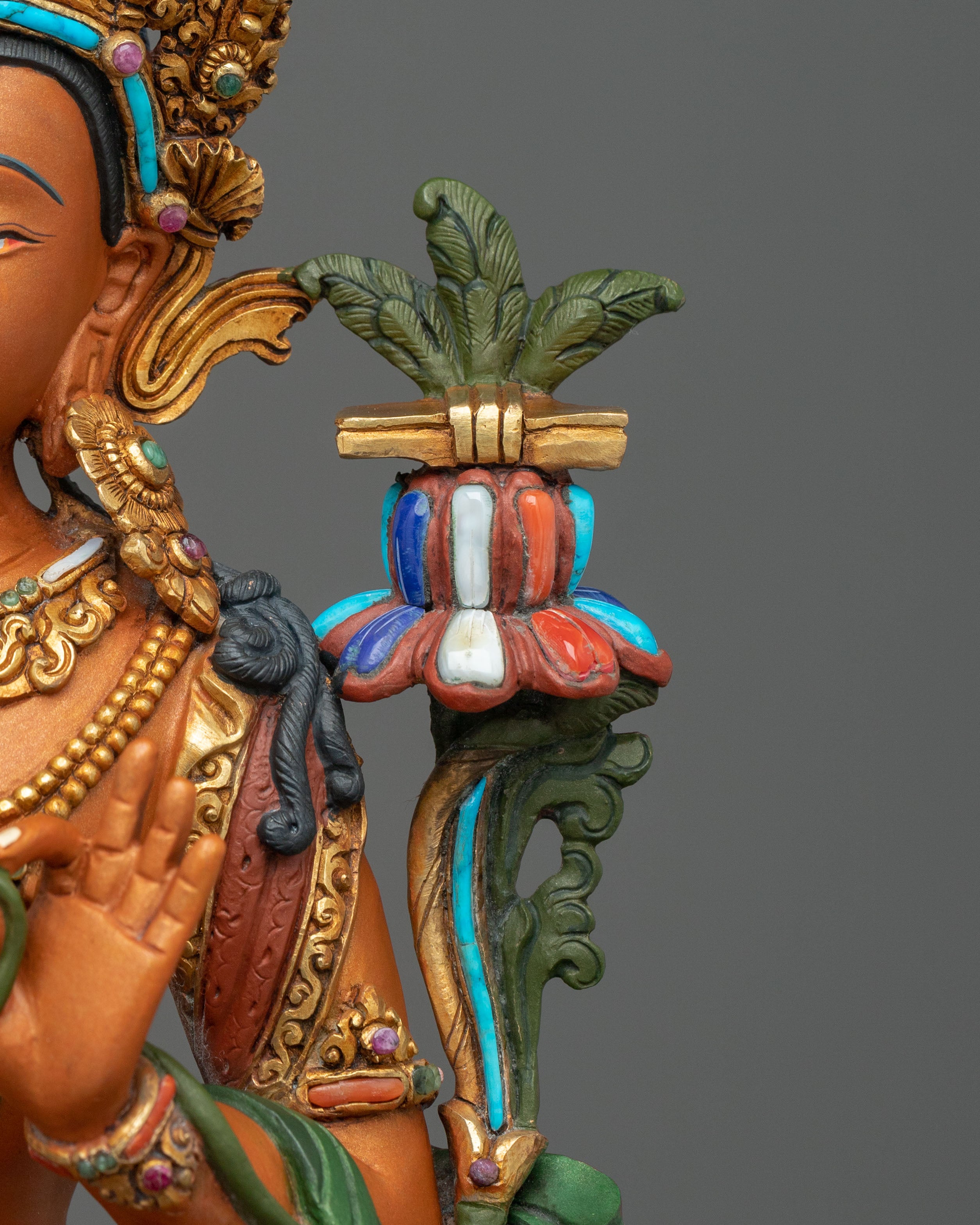 Simhanada Manjushri Bodhisattva of Wisdom Statue