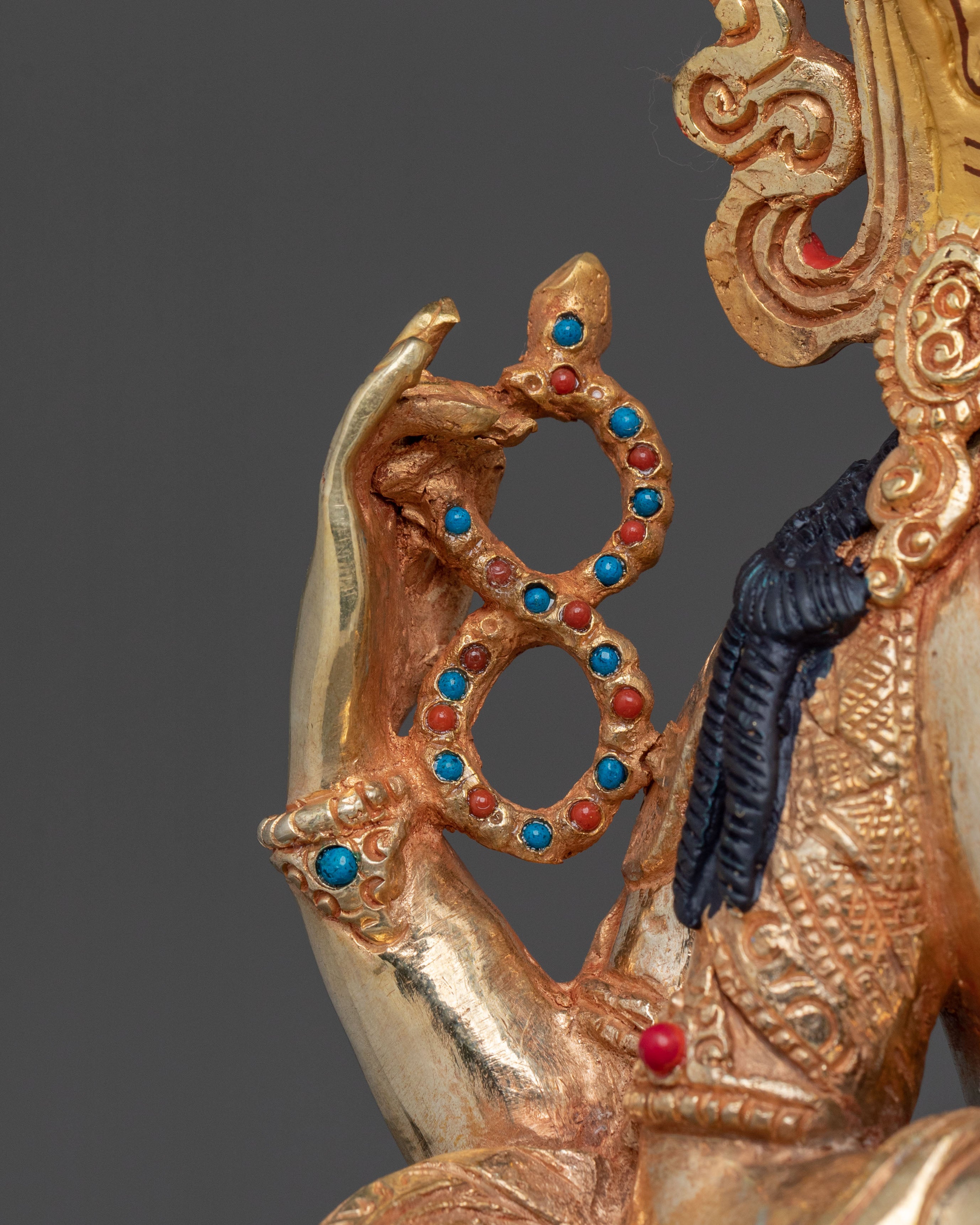 Chenrezig Statue | 24k Gold Gilded Guardian