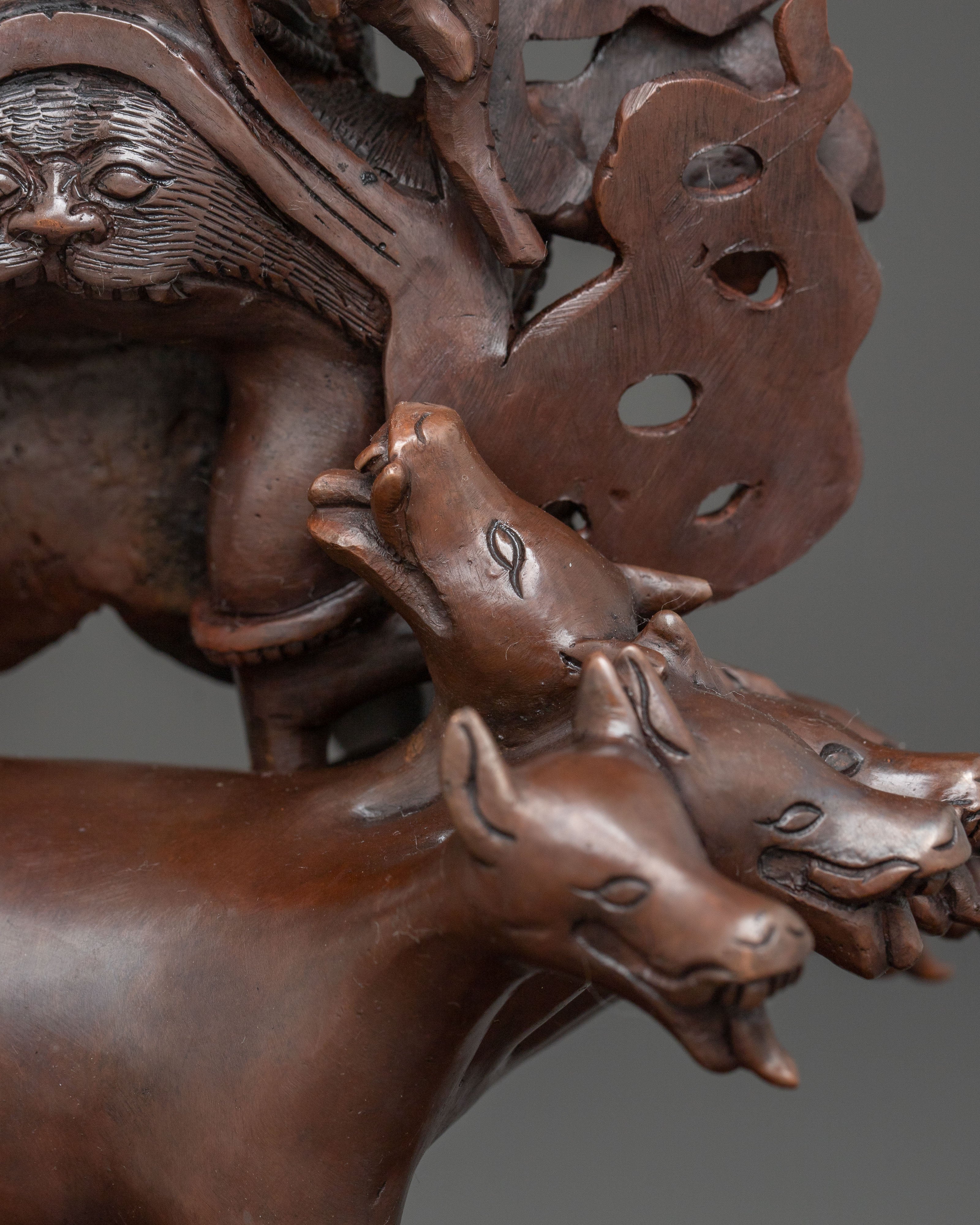 Dorje Gotrab Oxidized Copper Statue | Spiritual Protector