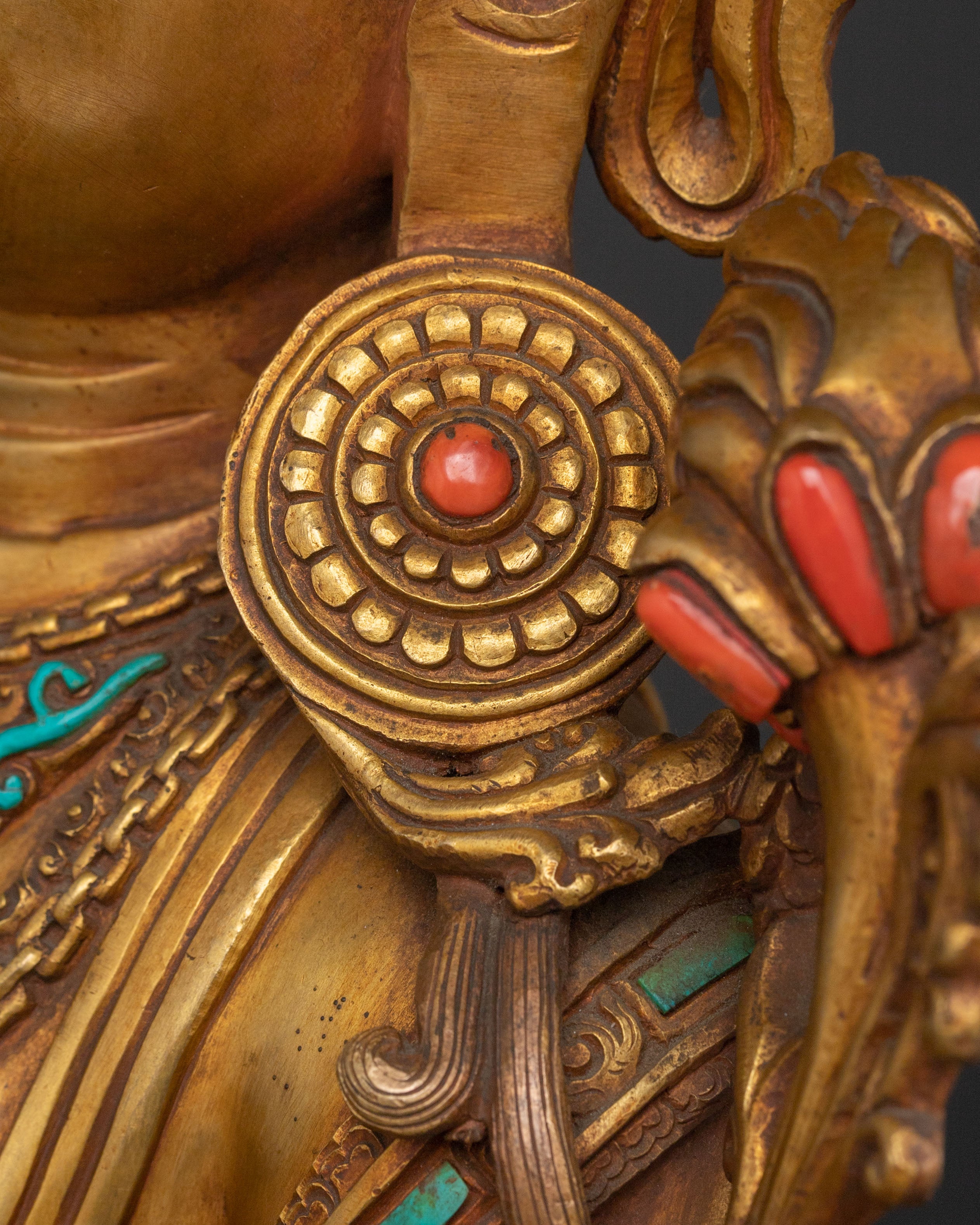 Green Tara Himalayan Buddhist Statue | Goddess of Protection & Healing