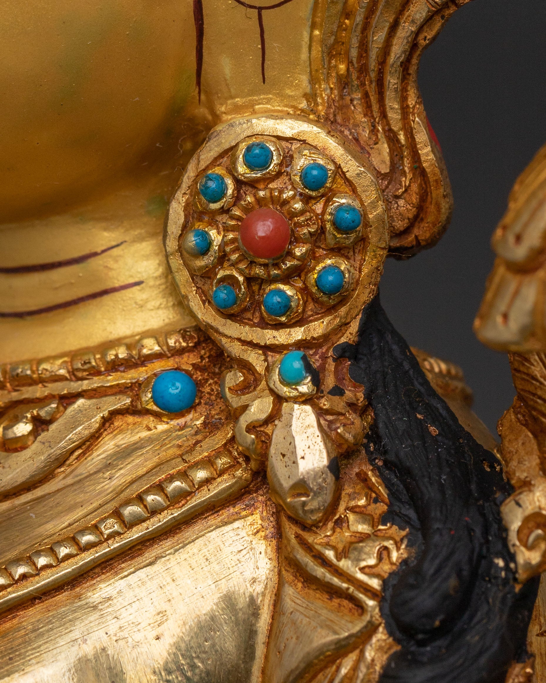 Divine Mother Tara Statue: Hand-Gilded Serenity