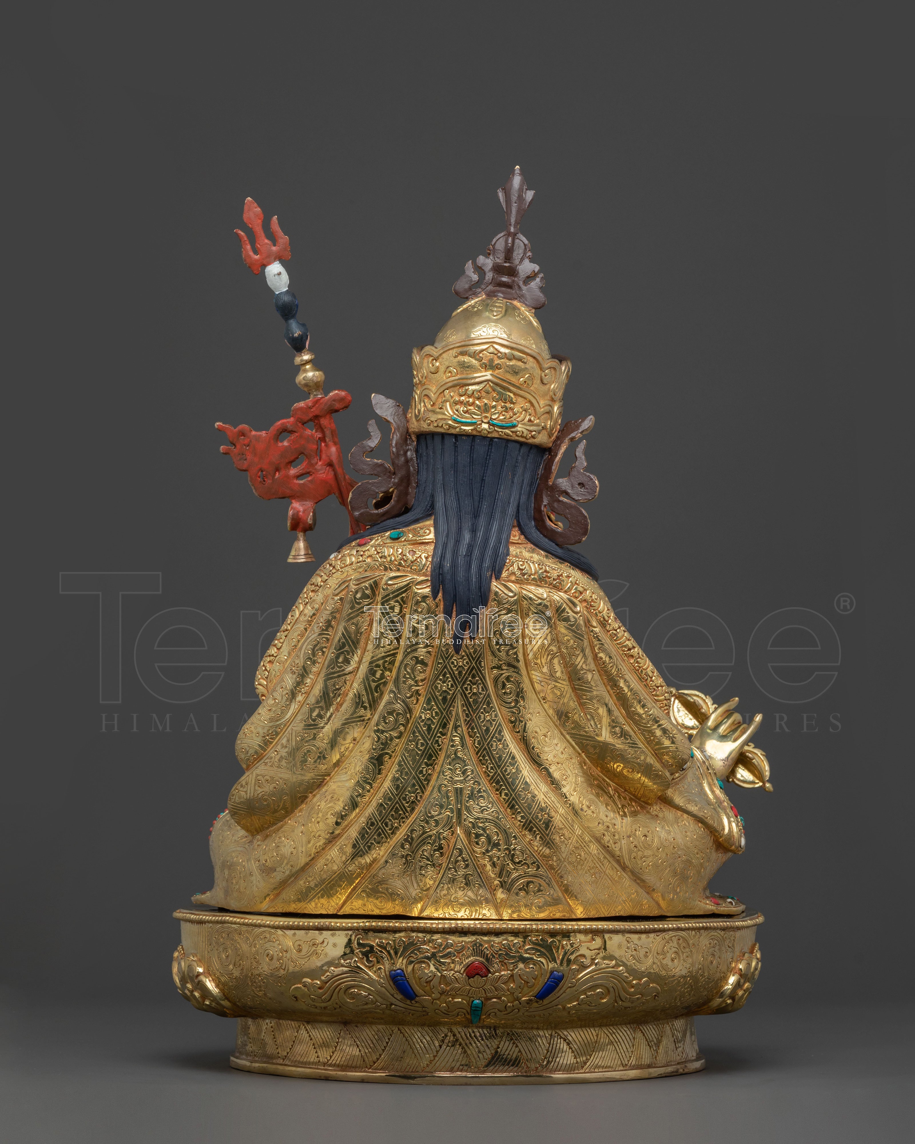 Padmasambhava Sacred Dharma Statue | Handcrafted Tibetan Buddhist Art