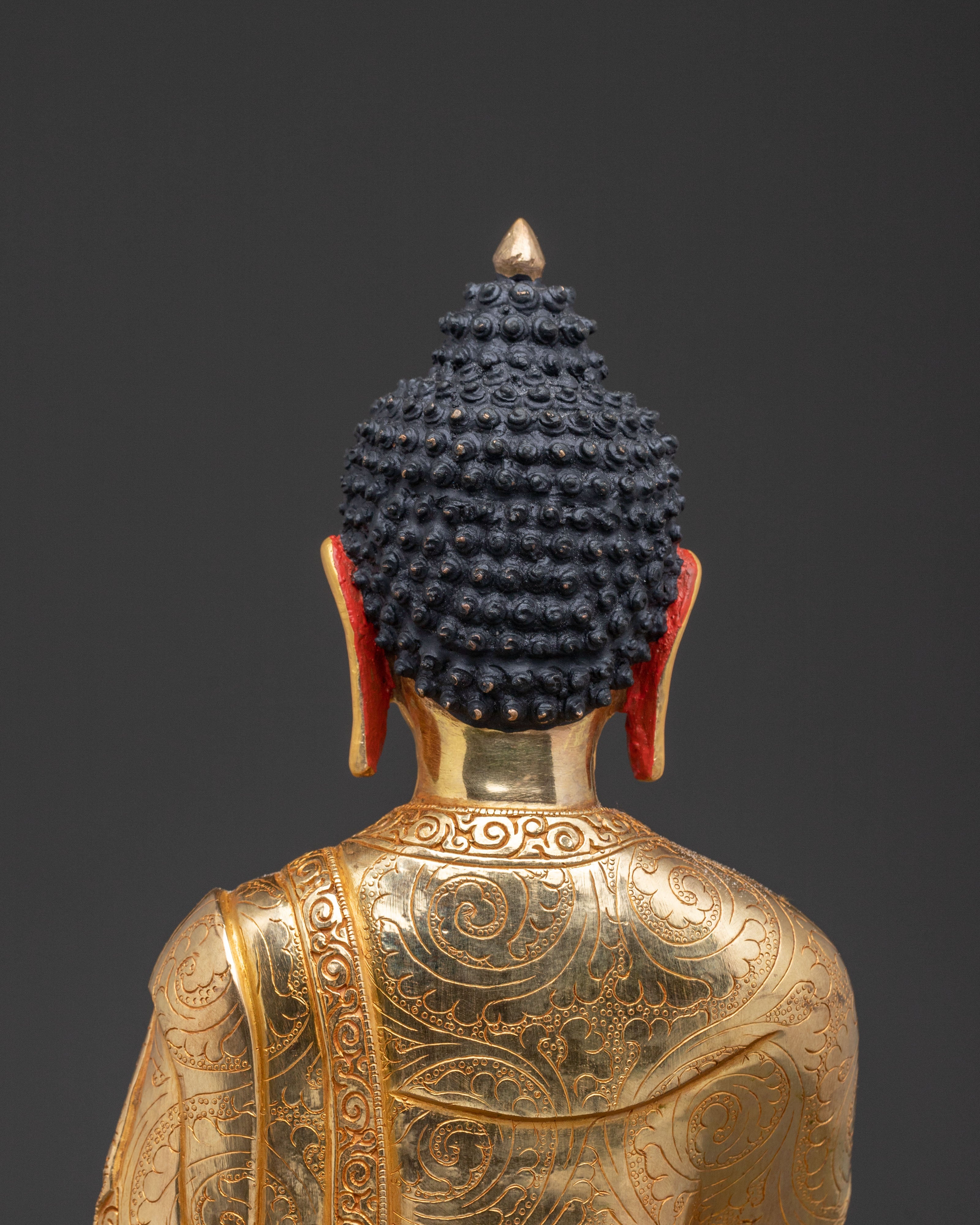 Shakyamuni Buddha Wisdom Statue – 24K Gilded Figure