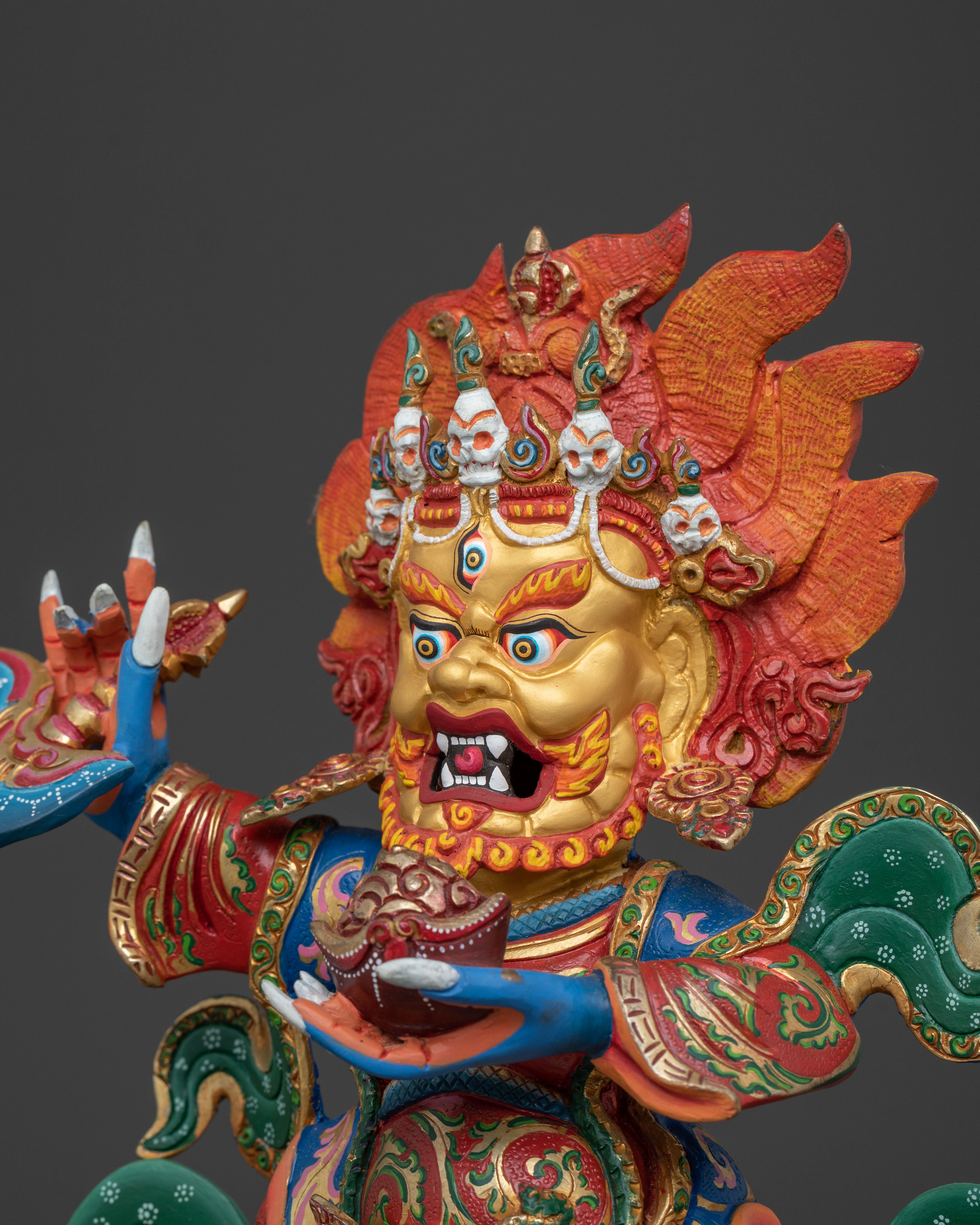 Mahakala Bernakchen Statue | Divine Protector