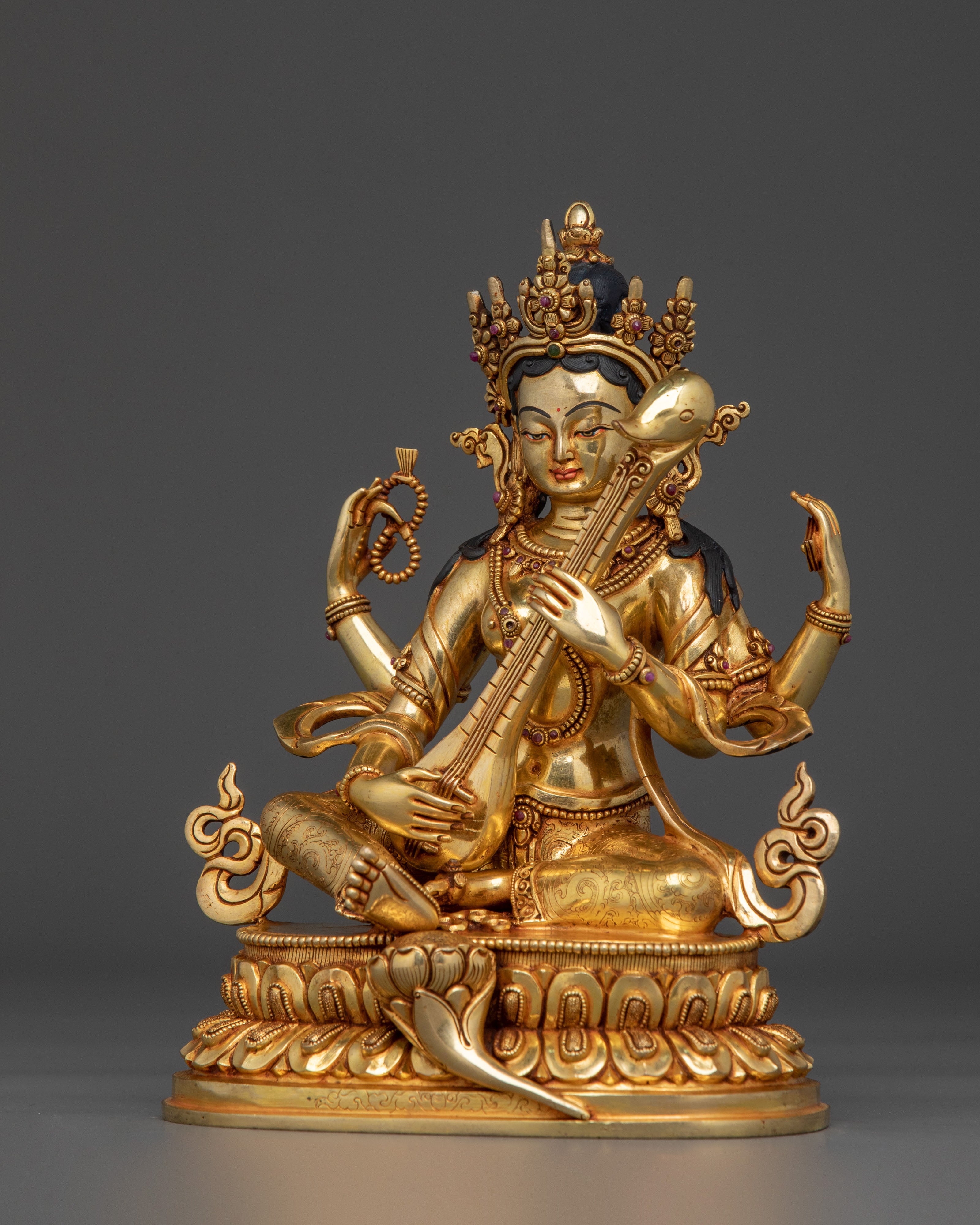 Saraswati Divine Wisdom Statue | Sacred Symbol of Knowledge