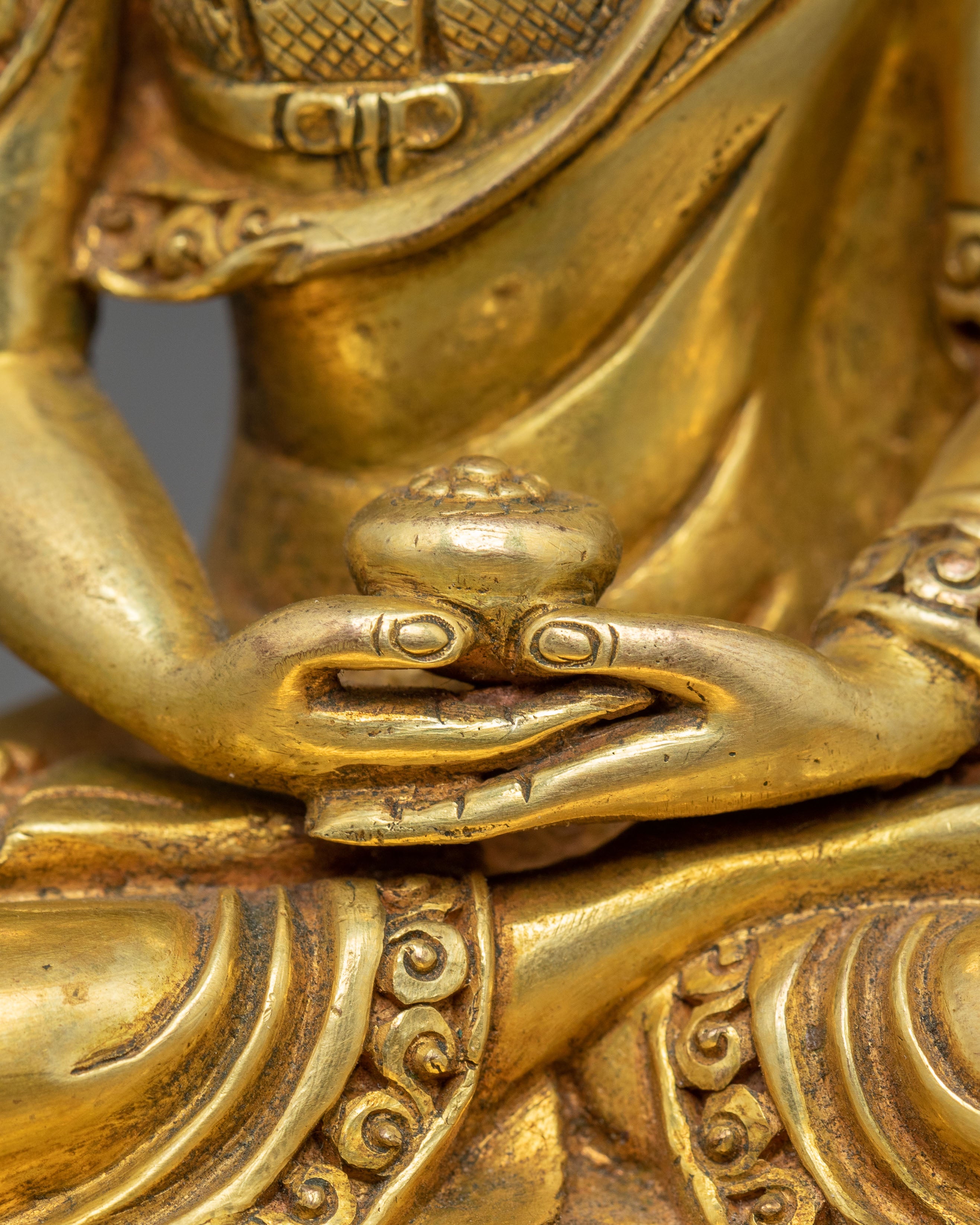 Handmade Statue of Crowned Amitabha Buddha | Pure Land Buddha