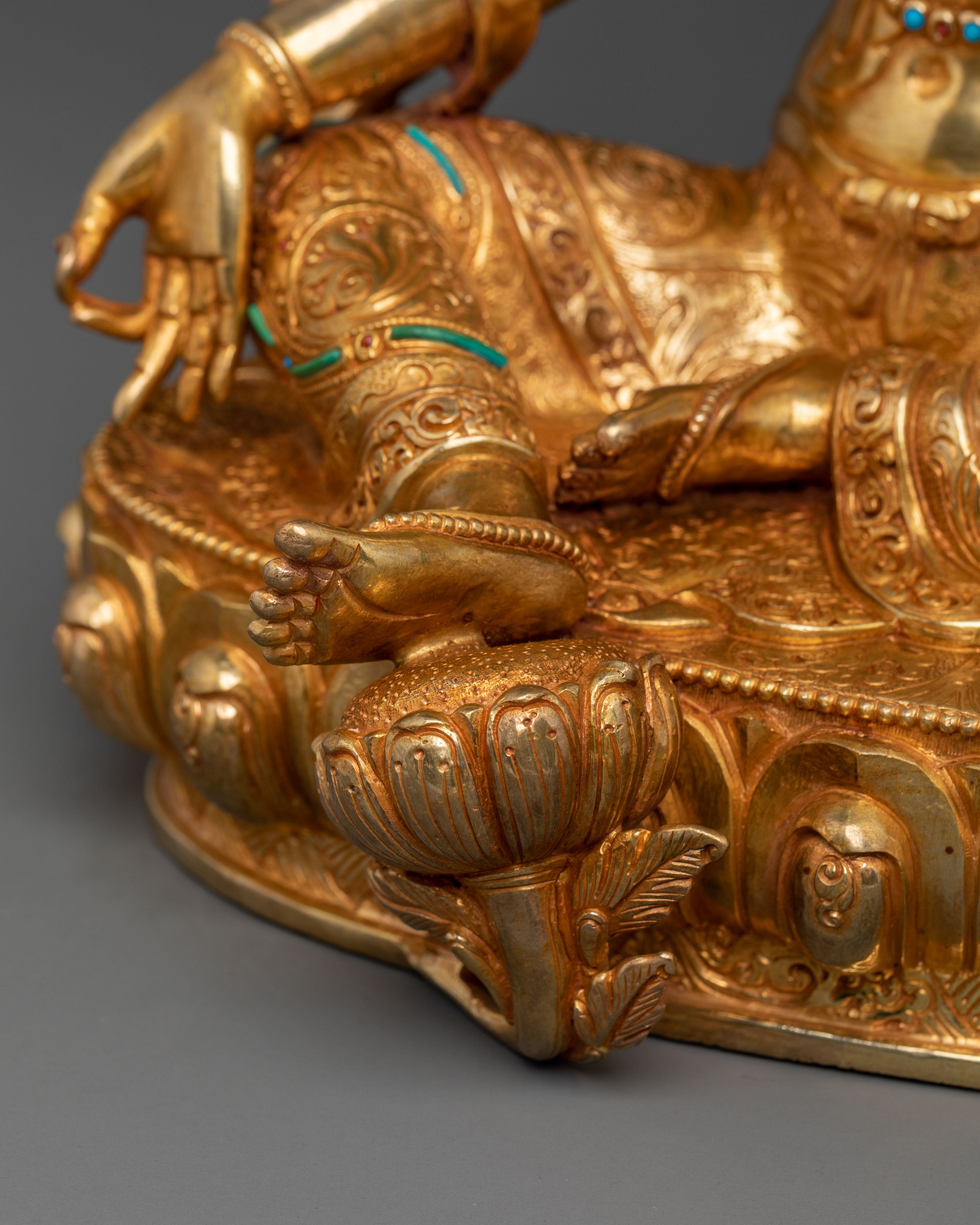 Green Tara Serene Buddhist Deity Statue | Symbol of Compassion