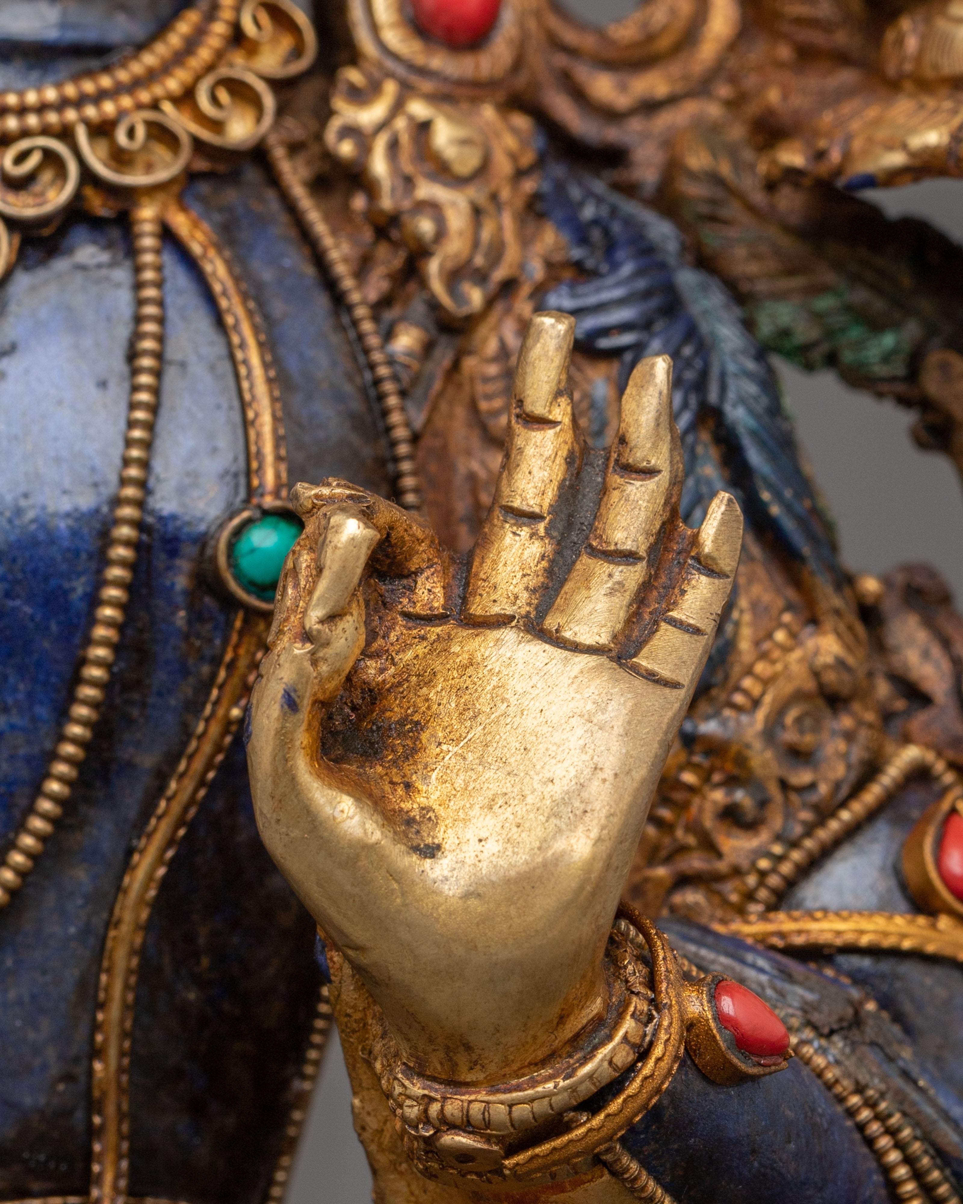 Manjushri Statue | Handcrafted Copper Figurine