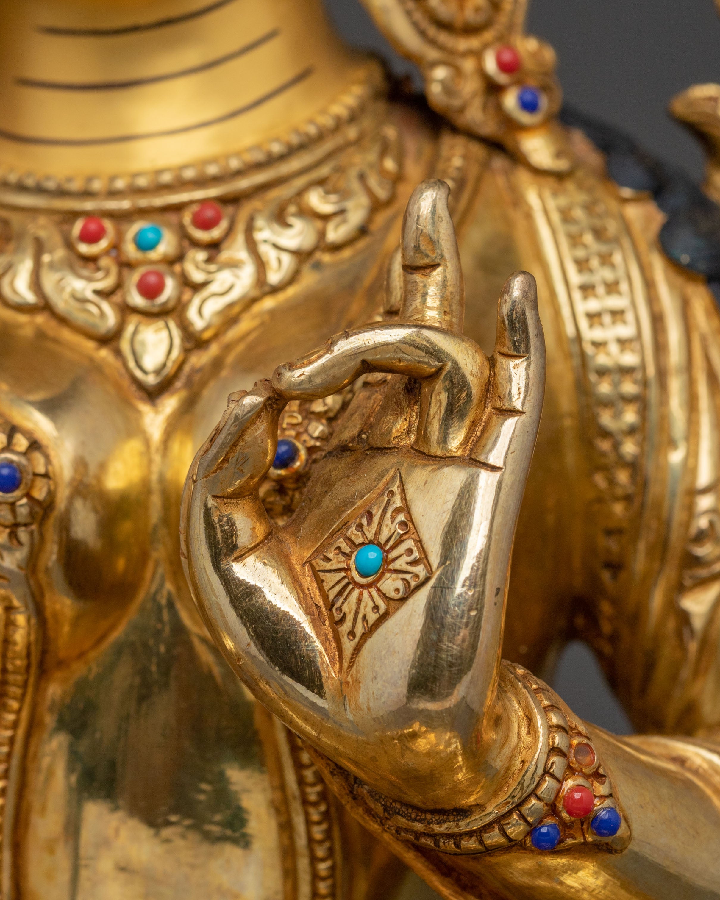Green Tara Sculpture: Goddess of Compassion